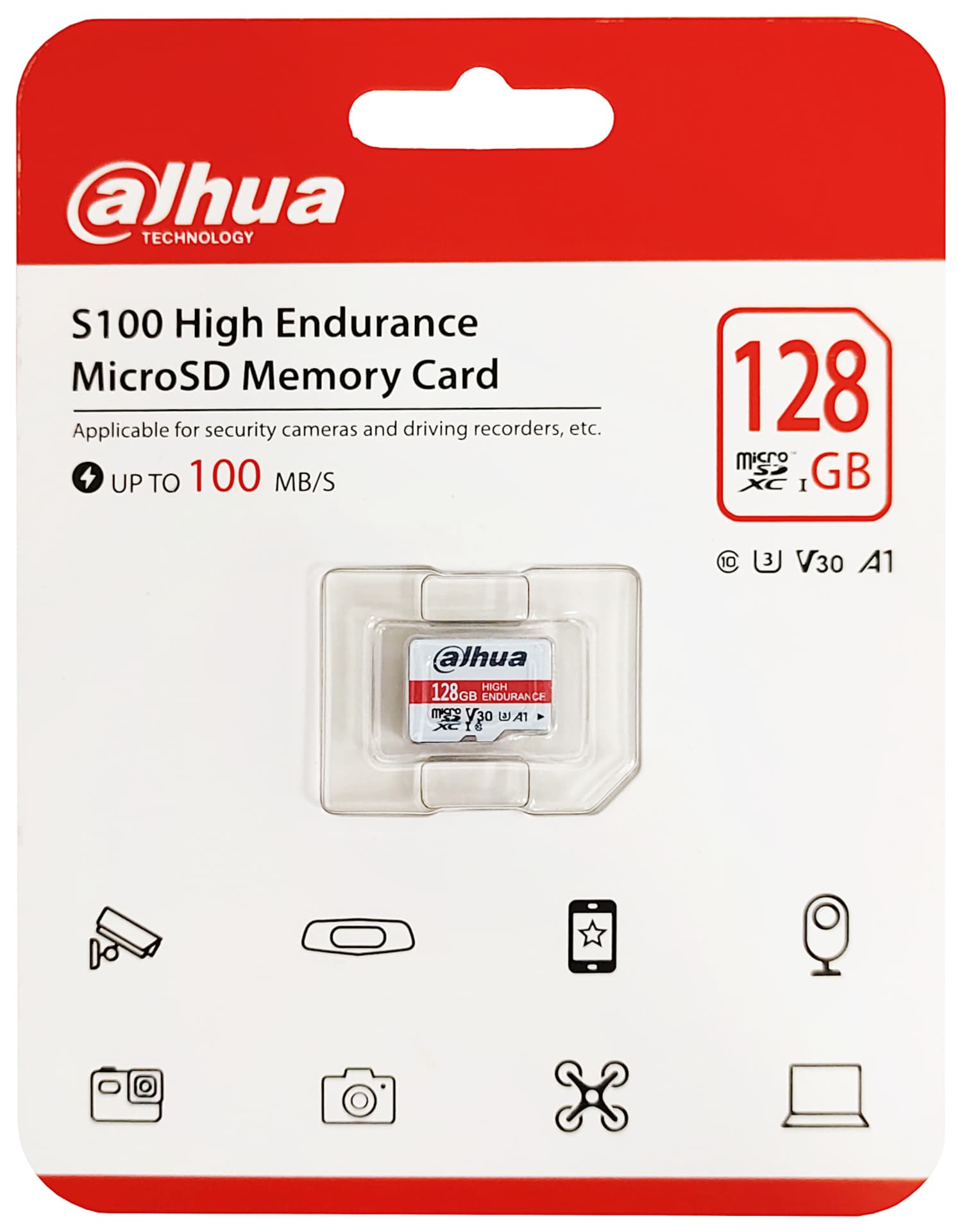 

KARTA PAMIĘCI TF-S100/128GB microSD UHS-I, SDXC 128 GB DAHUA