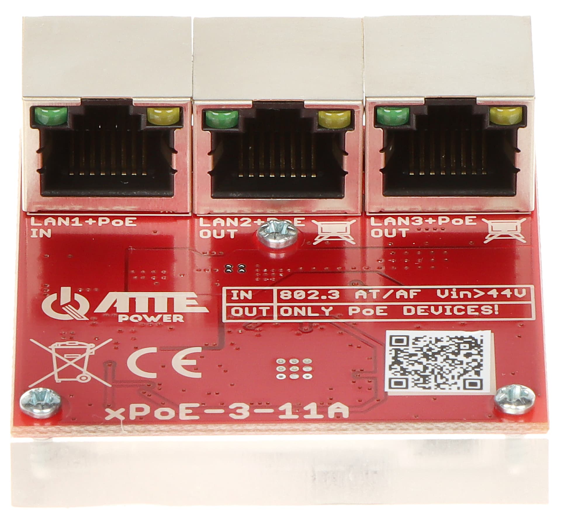 

SWITCH POE / EXTENDER XPOE-3-11A 3-PORTOWY ATTE