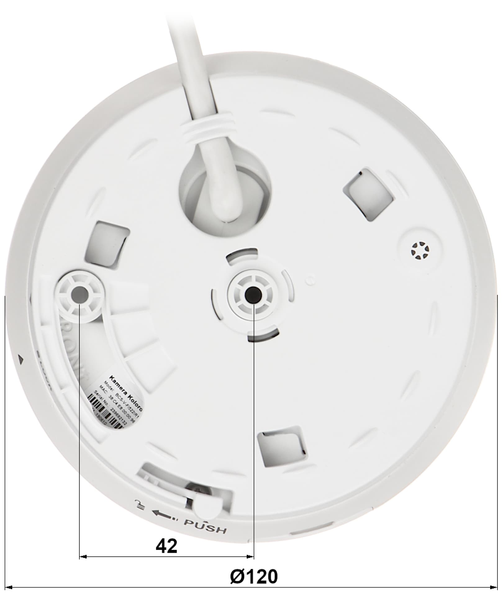 

KAMERA IP BCS-V-FI522IR1 - 5 Mpx 1.05 mm - Fish Eye BCS View