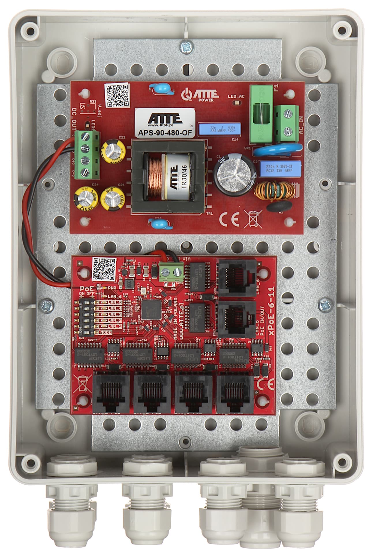 

SWITCH POE IP-5-11-M2 5-PORTOWY ATTE