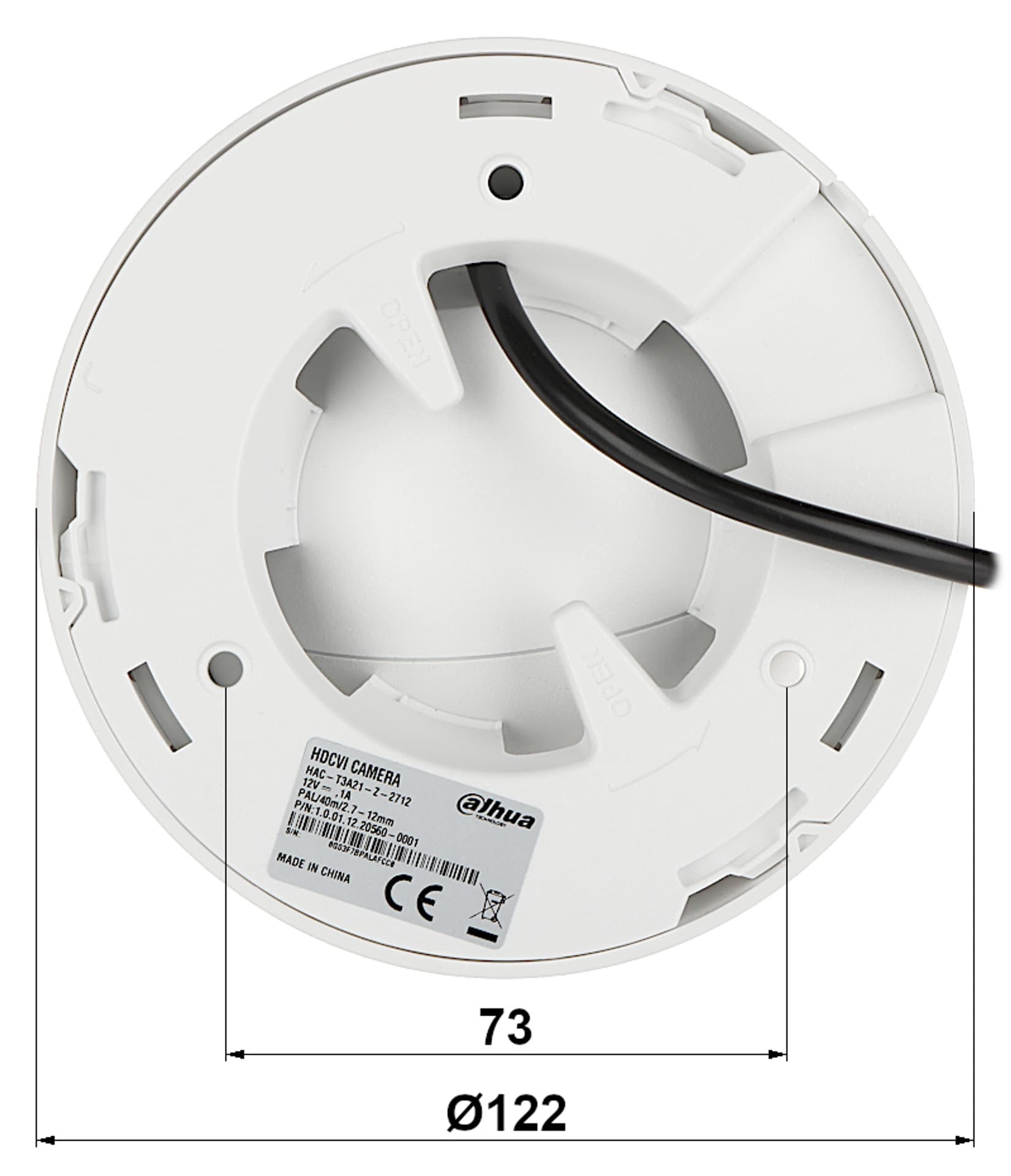 

KAMERA AHD, HD-CVI, HD-TVI, PAL HAC-T3A21-Z-2712 - 1080p 2.7 ... 12 mm - <strong>MOTOZOOM </strong>DAHUA