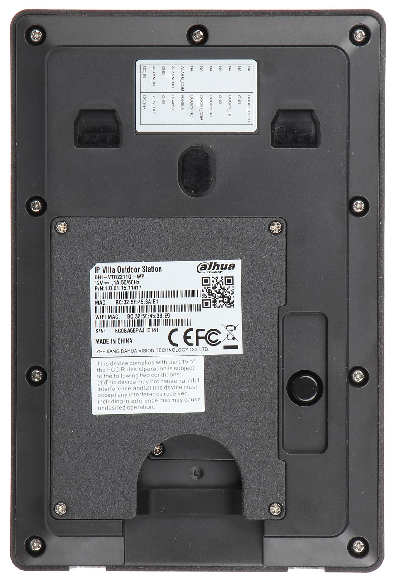 

WIDEODOMOFON BEZPRZEWODOWY VTO2211G-WP Wi-Fi / IP DAHUA