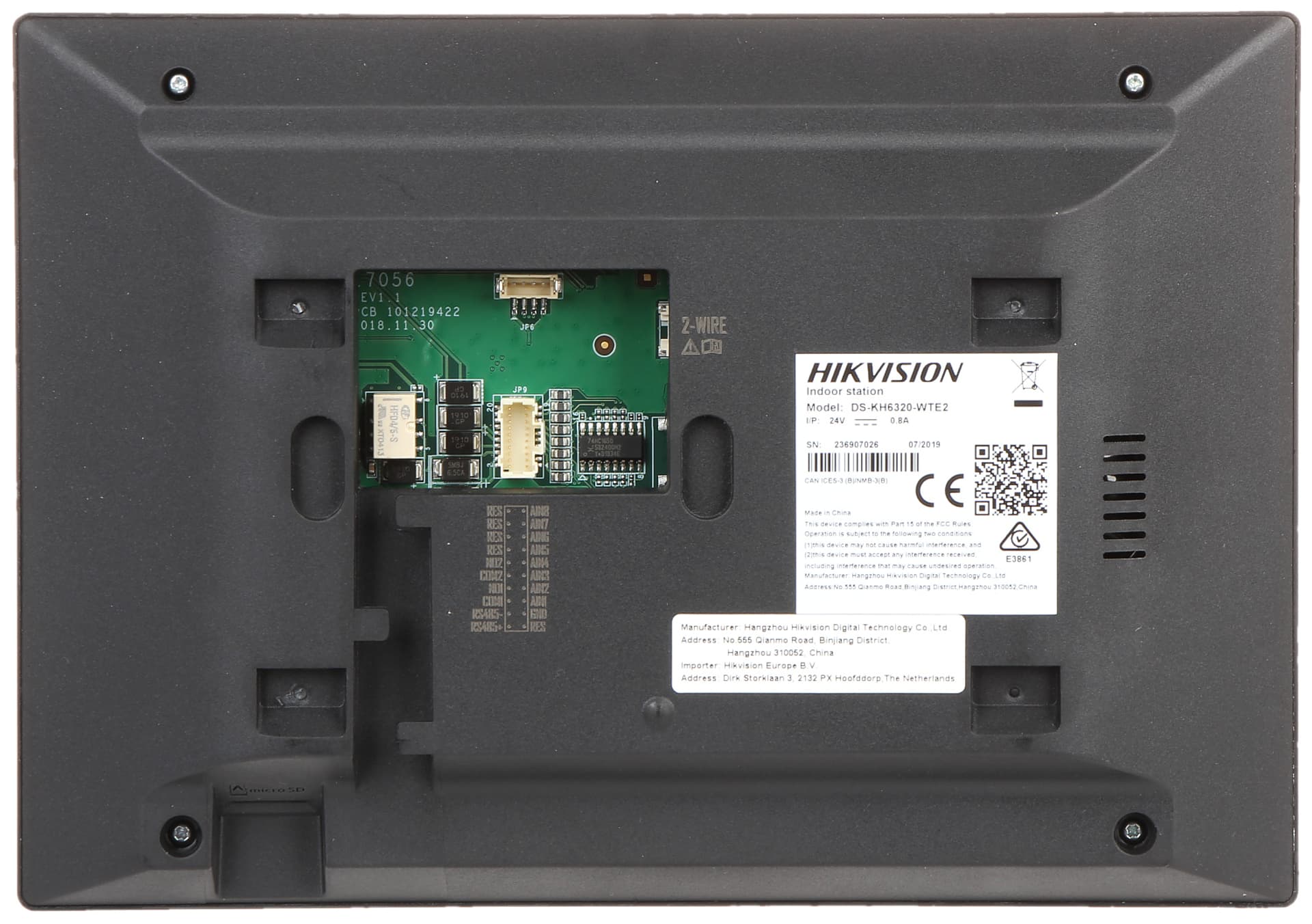 

PANEL WEWNĘTRZNY DS-KH6320Y-WTE2 Hikvision