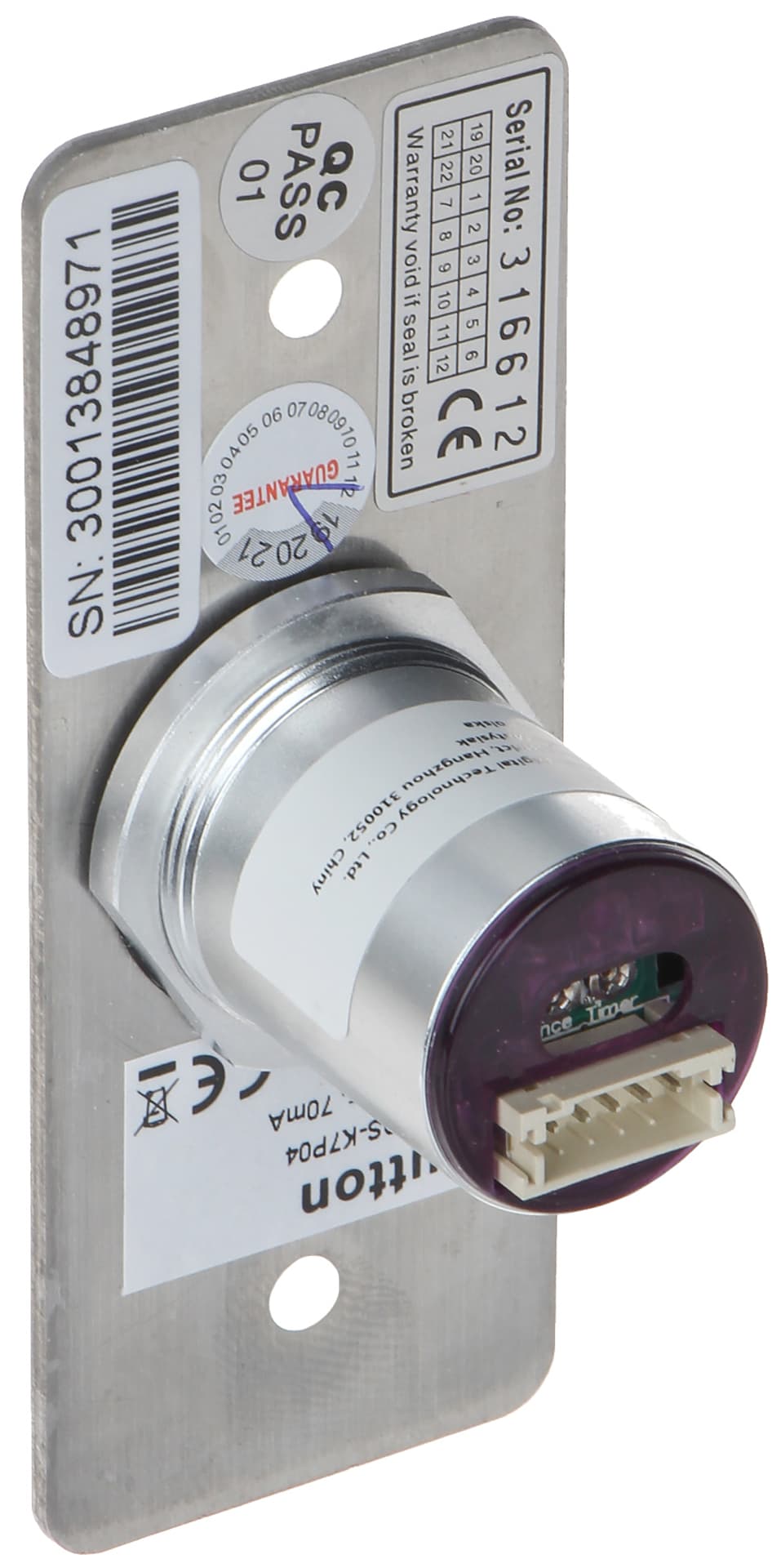 

BEZDOTYKOWY PRZYCISK OTWARCIA DRZWI DS-K7P04 Hikvision
