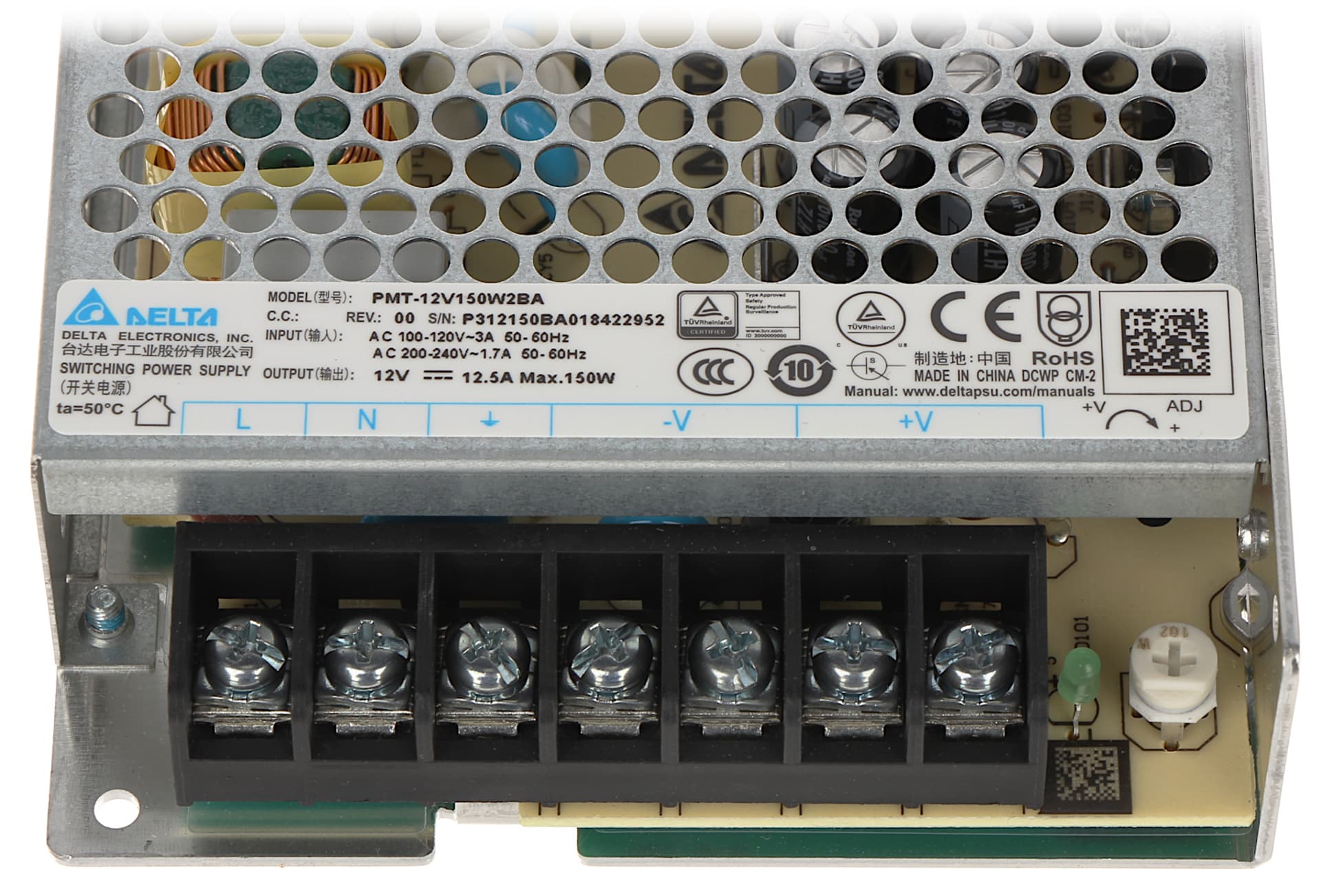 

ZASILACZ IMPULSOWY PMT-12V150W2BA Delta Electronics