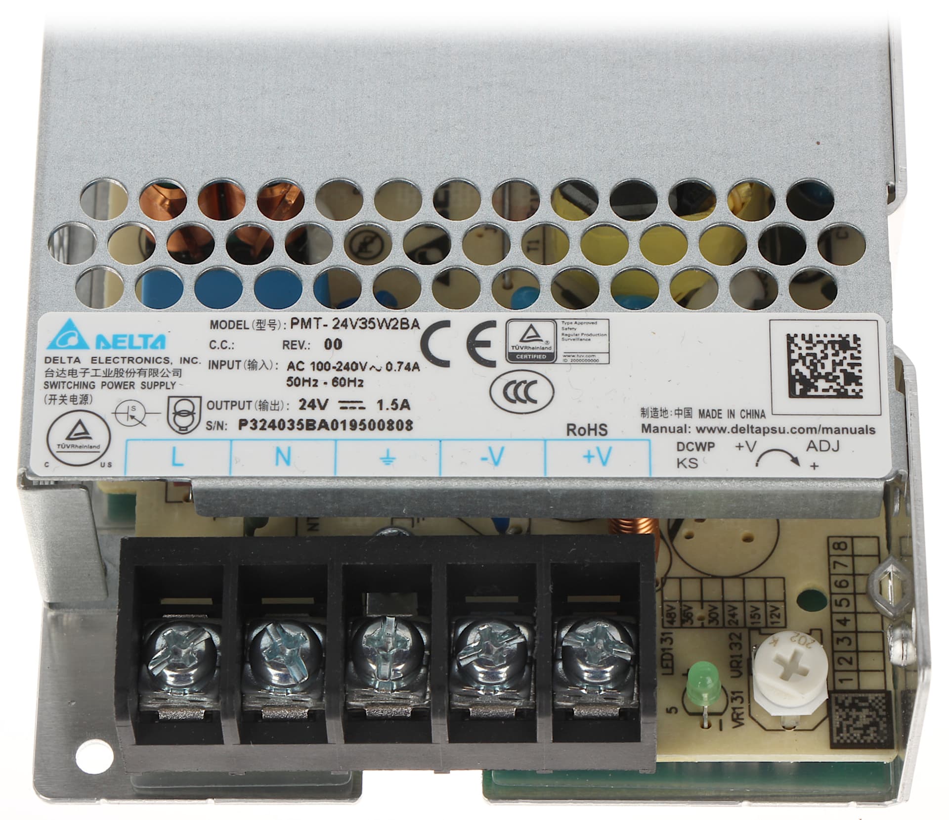 

ZASILACZ IMPULSOWY PMT-24V35W2BA Delta Electronics