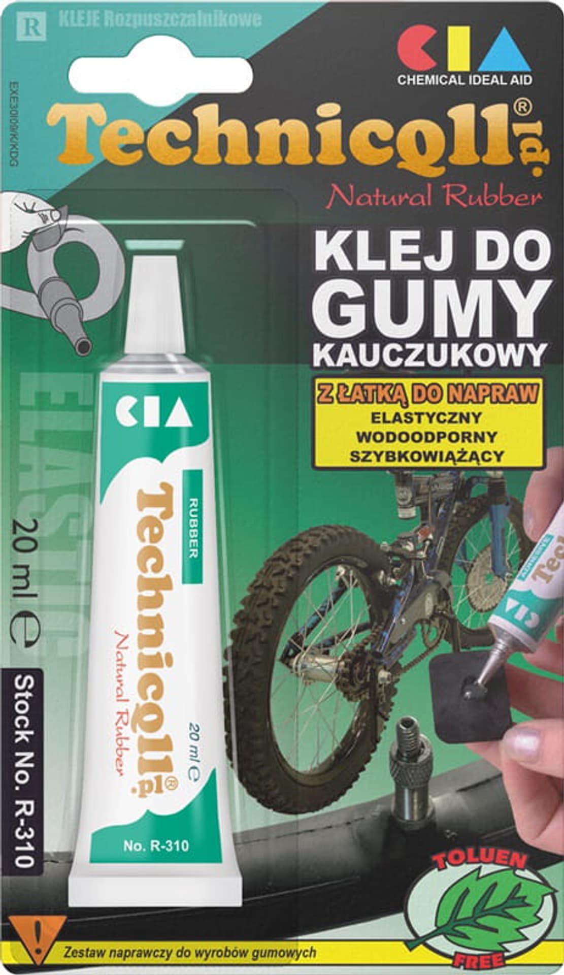 

Klej do gumy Elastyczny na bazie kauczuku 20ml R-310