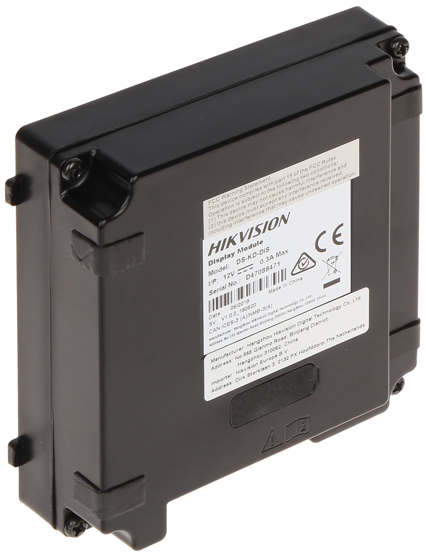 

MODUŁ WYŚWIETLACZA DS-KD-DIS Hikvision