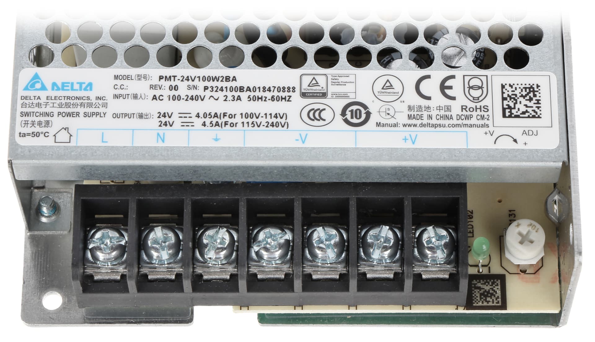 

ZASILACZ IMPULSOWY PMT-24V100W2BA Delta Electronics