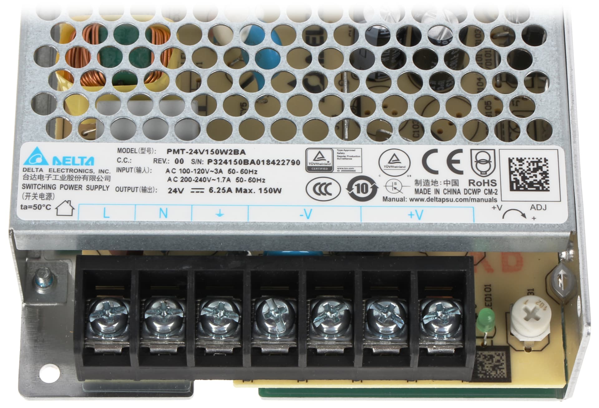 

ZASILACZ IMPULSOWY PMT-24V150W2BA Delta Electronics