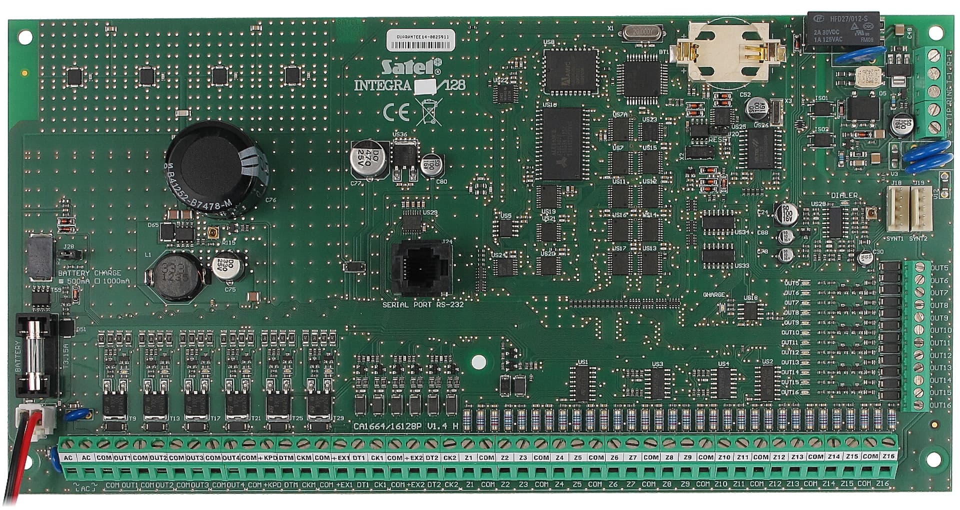 

PŁYTA CENTRALI ALARMOWEJ INTEGRA-128 SATEL