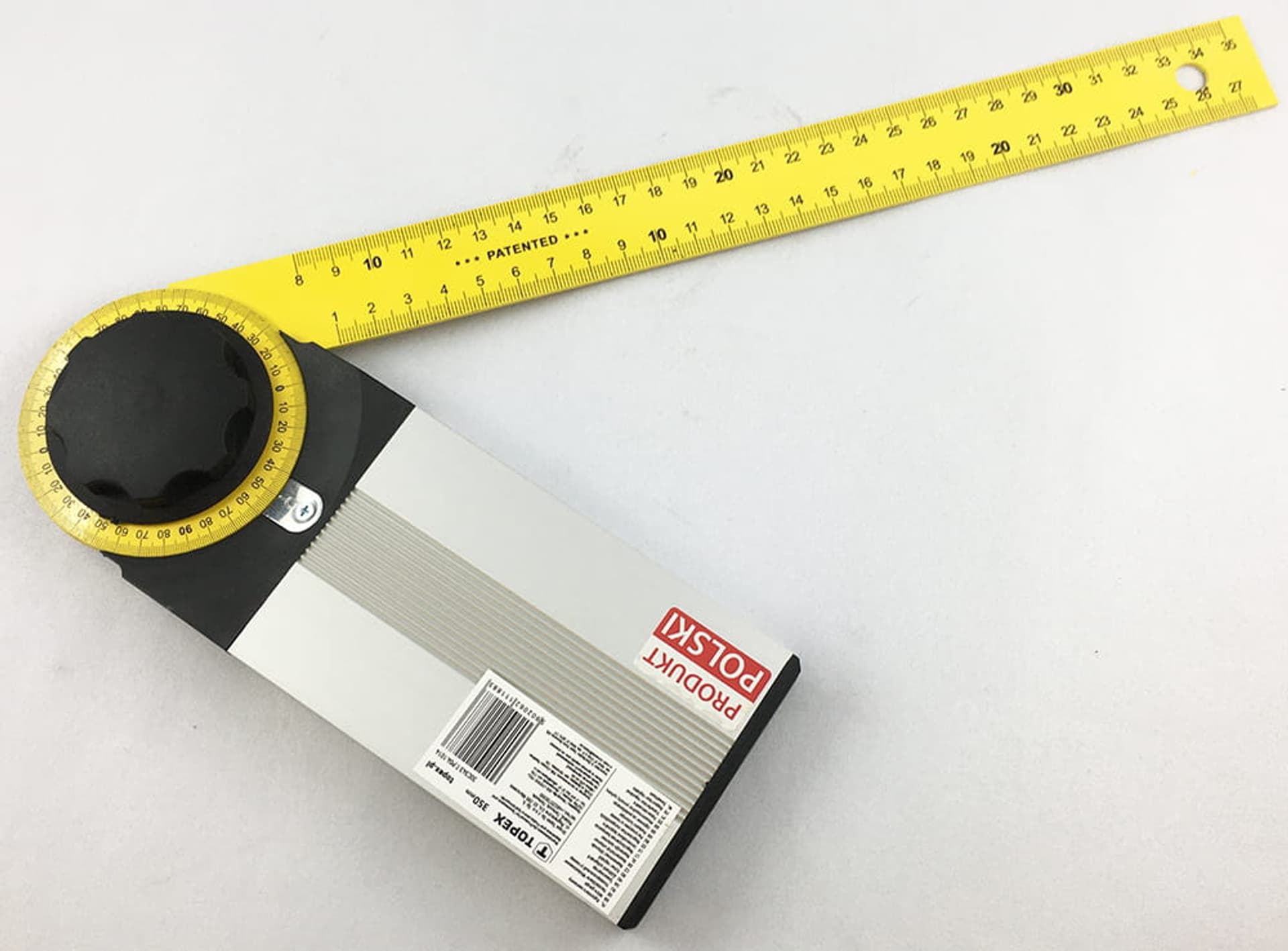 

Kątomierz nastawny 350 x 210mm kątownik regulowany 30C343