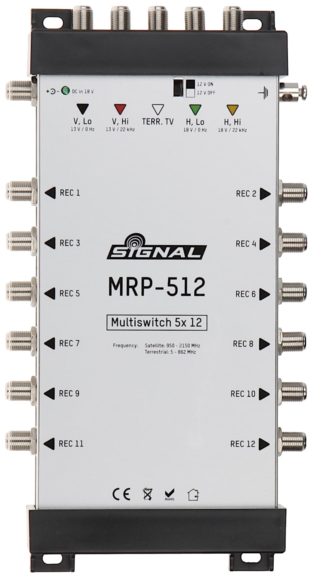 

MULTISWITCH MRP-512 5 WEJŚĆ / 12 WYJŚĆ SIGNAL