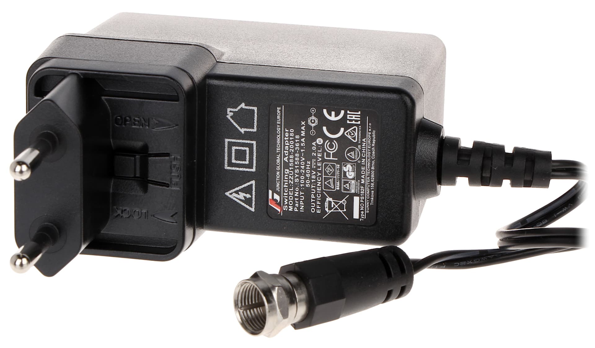 

ZASILACZ IMPULSOWY PS-182F DO MULTISWITCHY TERRA MS/MV/MSV WTYK F