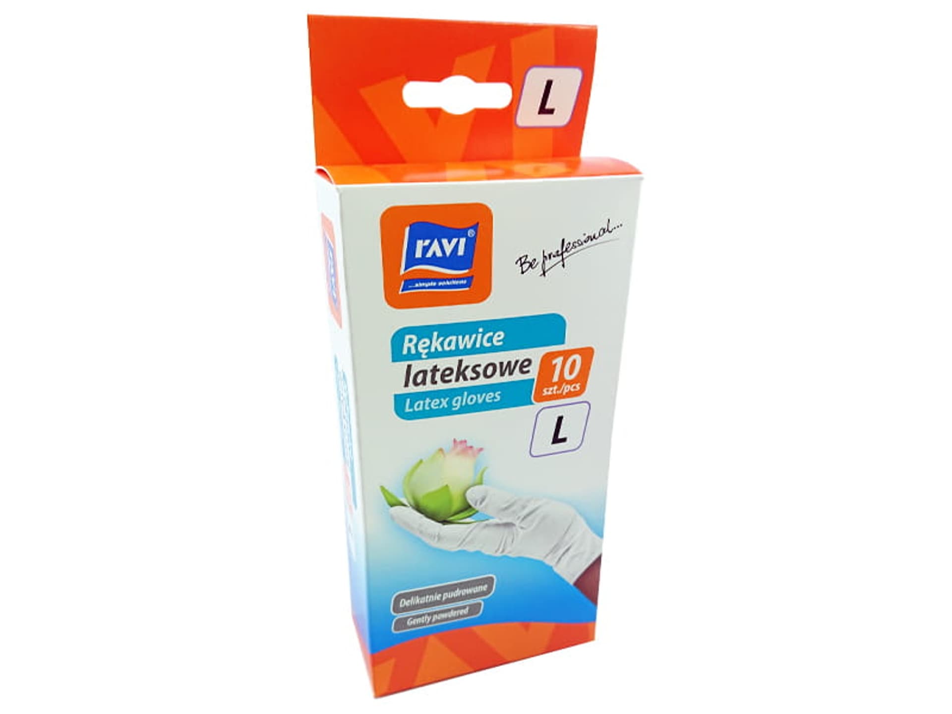 

Rękawice jednorazowe lateks. Ravi 10 szt (rozmiar L)