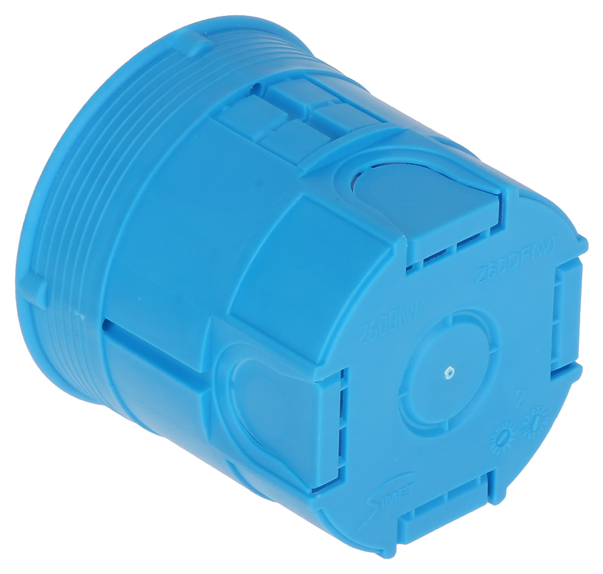 

Puszka podtynkowa 60mm głęboka z wkrętami niebieska Z60Dw 34035203 /50szt./