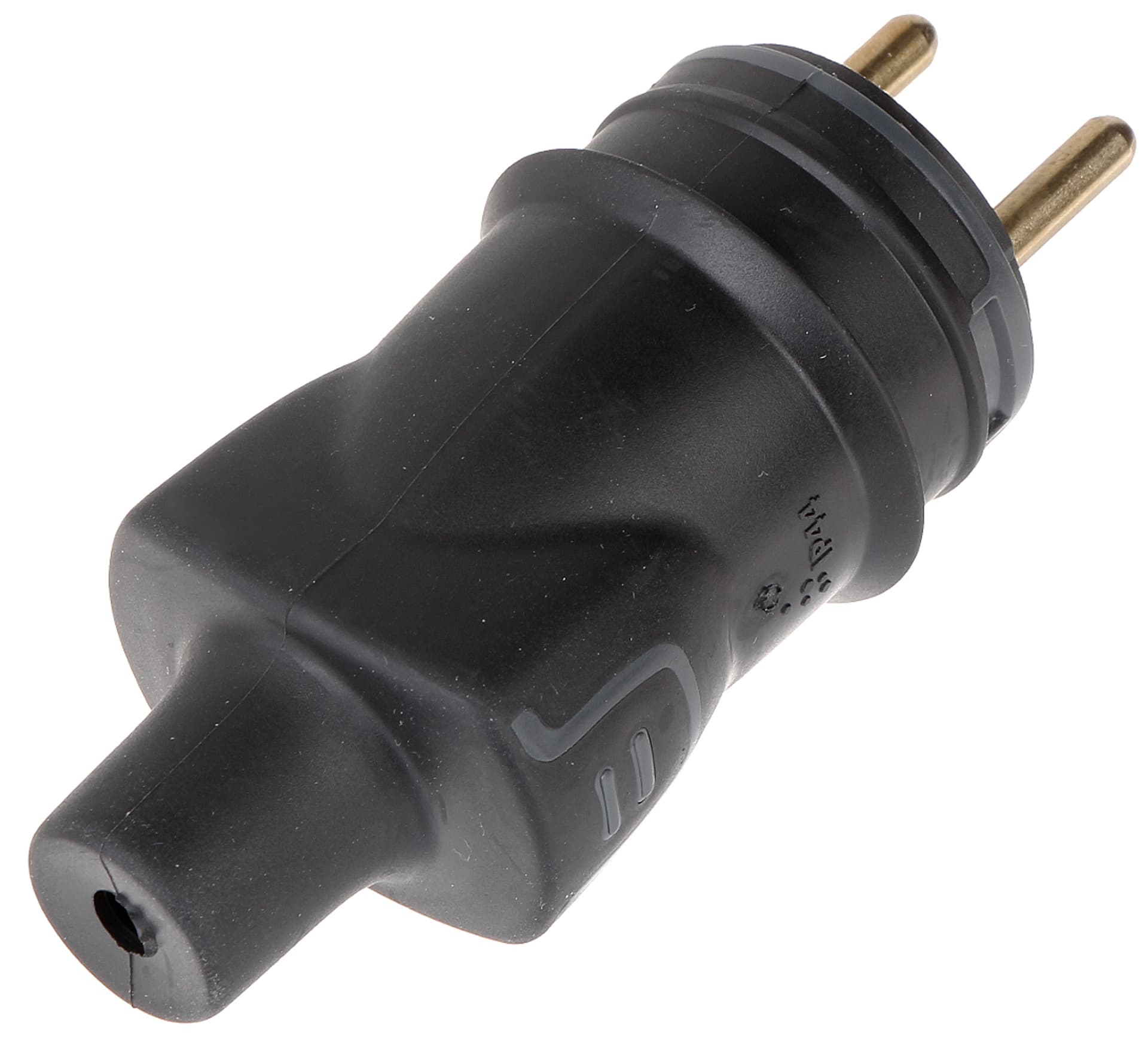 

HELMO Wtyczka przenośna gumowa 16A 2P+Z 230V IP44 czarna 50114