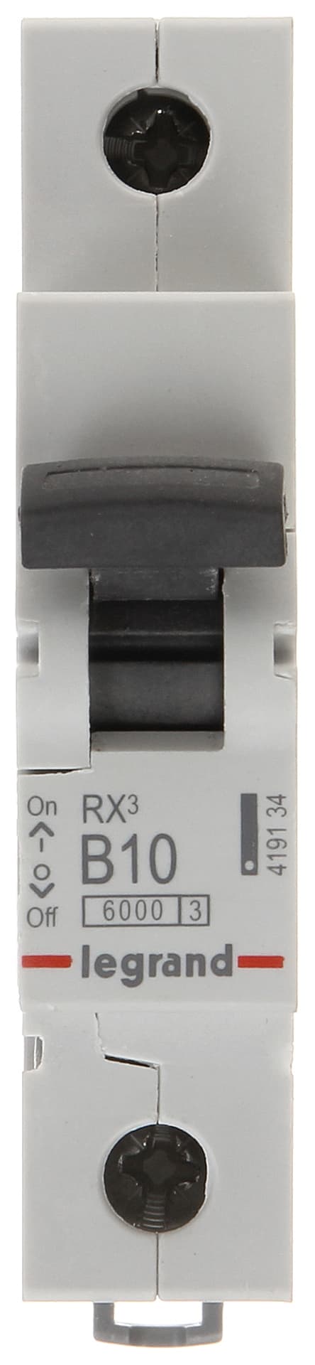 

Wyłącznik nadprądowy 1P B 10A 6kA AC S301 B10 RX3, Legrand