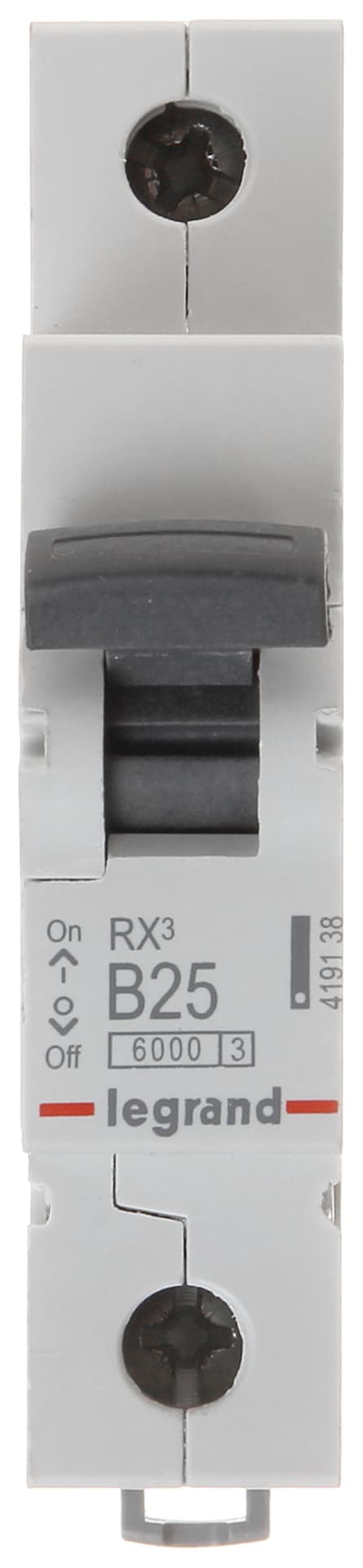 

Wyłącznik nadprądowy 1P B 25A 6kA AC S301 B25 RX3, Legrand