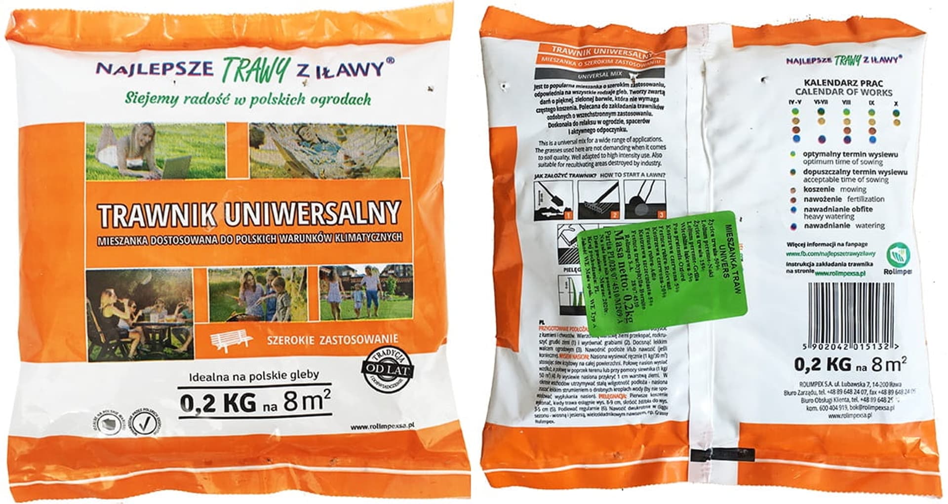 

Mieszanka trawa. Trawnik Uniwersalny 0,2kg MTS-BO-BO-20-01-18-R