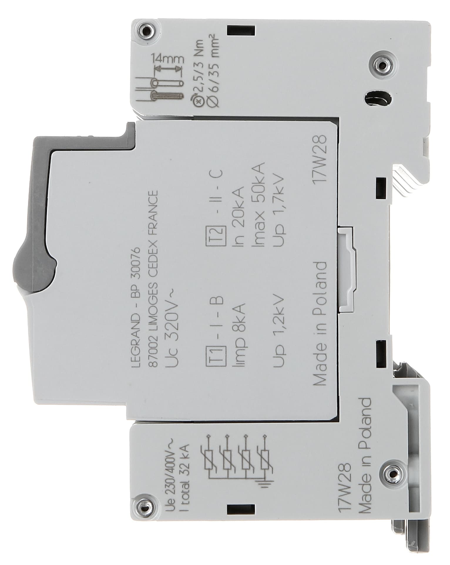 

OGRANICZNIK PRZEPIĘĆ LE-412253 TRÓJFAZOWY TYP 1+2 LEGRAND