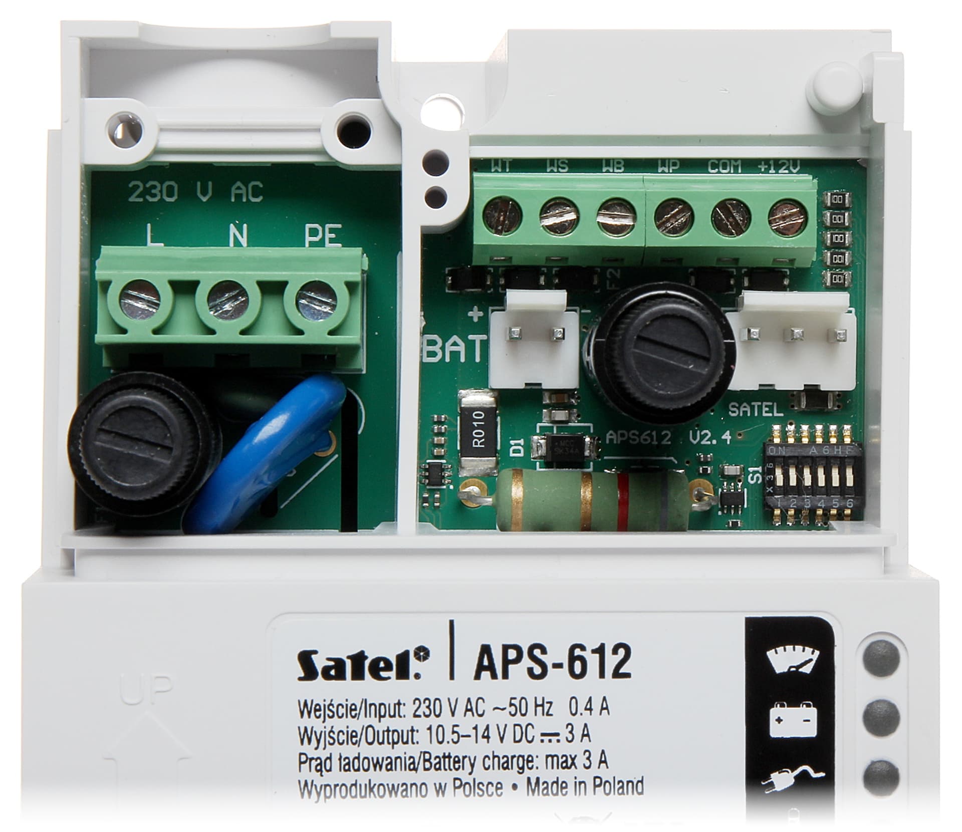 

ZASILACZ BUFOROWY IMPULSOWY APS-612 SATEL