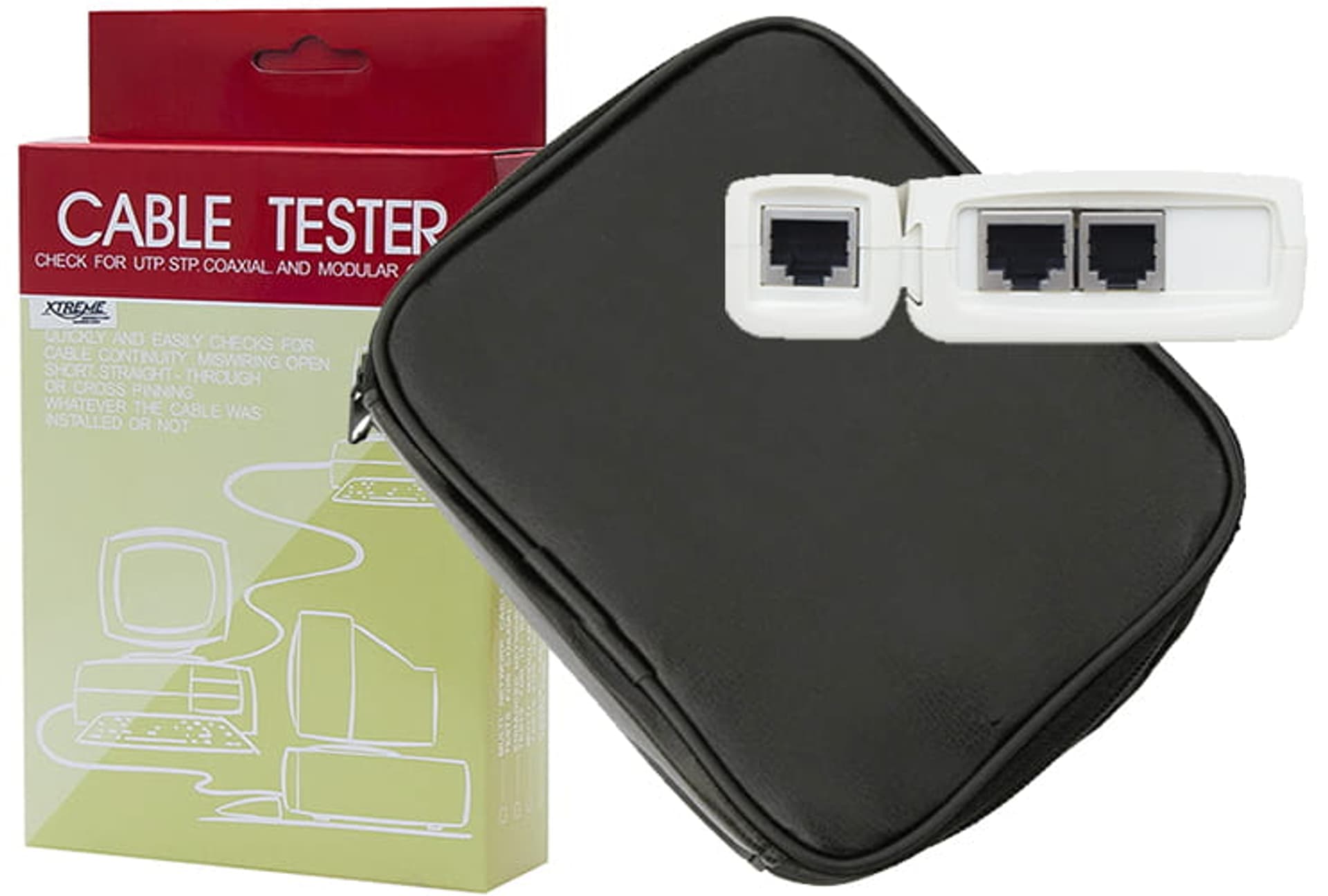 

Tester do kabli sieciowych LAN Xtreme RJ45, RJ11 HY-468CT