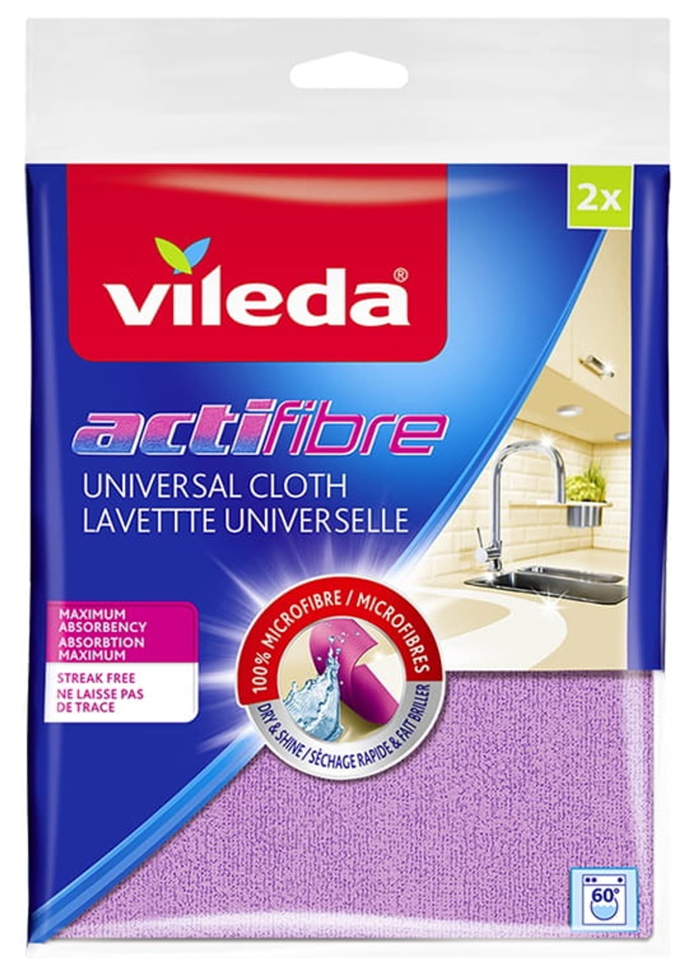 

Dwie ściereczki Vileda Actifibre PVA 148310