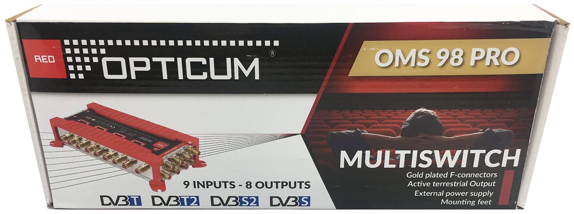 Multiswitch Opticum OMS 98 Pro + zasilacz