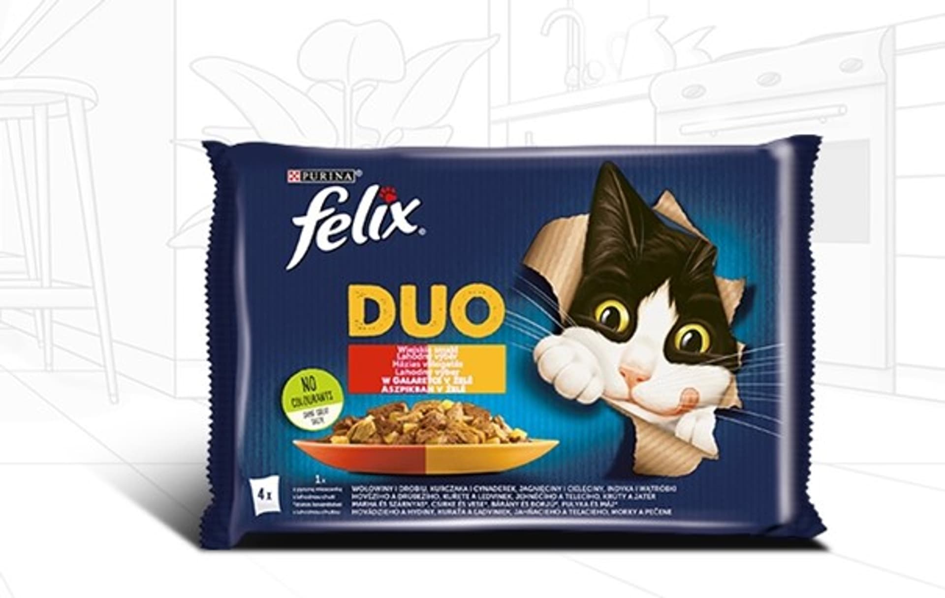

Karma Felix Fantastic Duo Mięso 4x85g