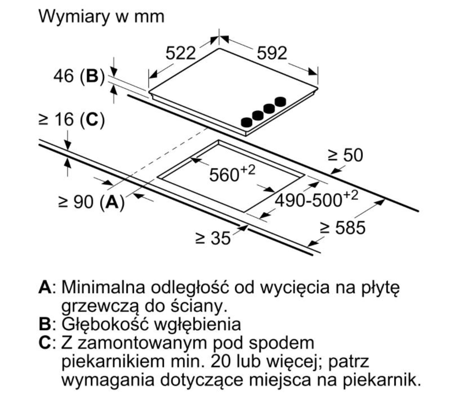 

Płyta ceramiczna PKE612CA2E