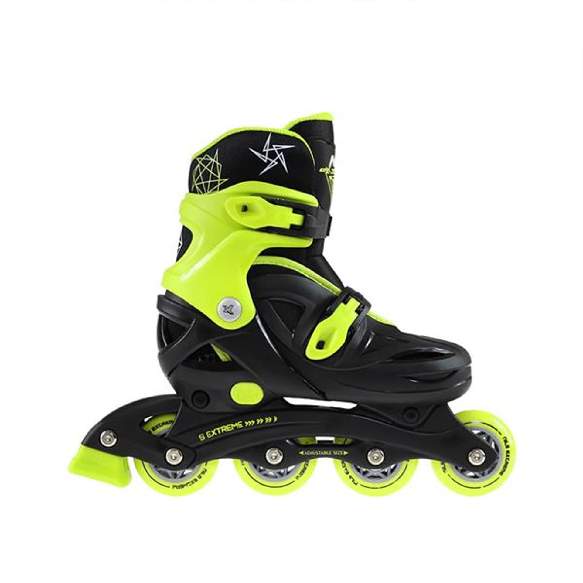

NJ/NA0321 A CZARNO-LIMONKOWE ROZM. M (31-35) ŁYŻWOROLKI NILS EXTREME, 31-35) łyżworolki nils extrem