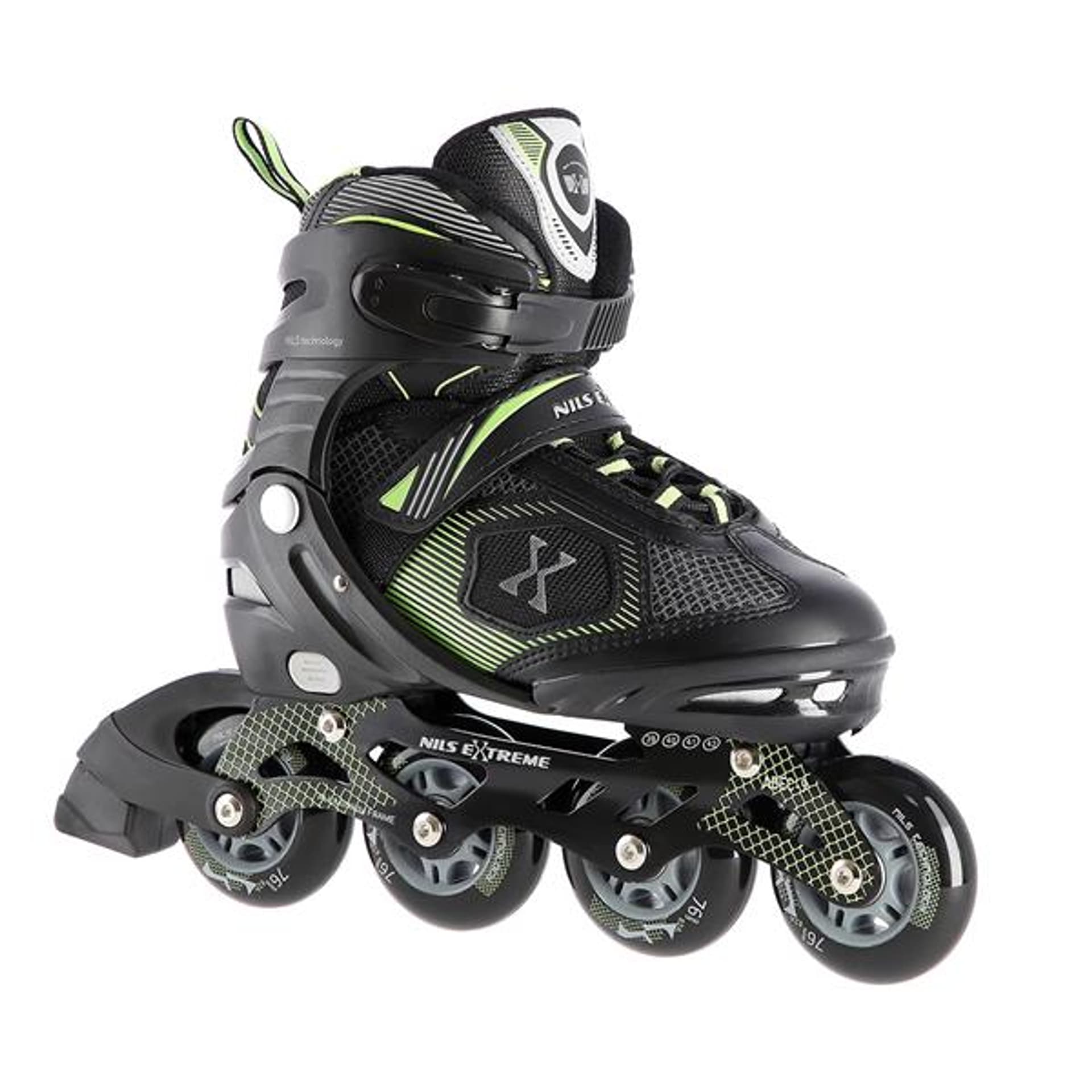 

NA9080 CZARNO/ZIELONE ROZM L (39-42) ŁYŻWOROLKI NILS EXTREME, 39-42) łyżworolki nils extrem