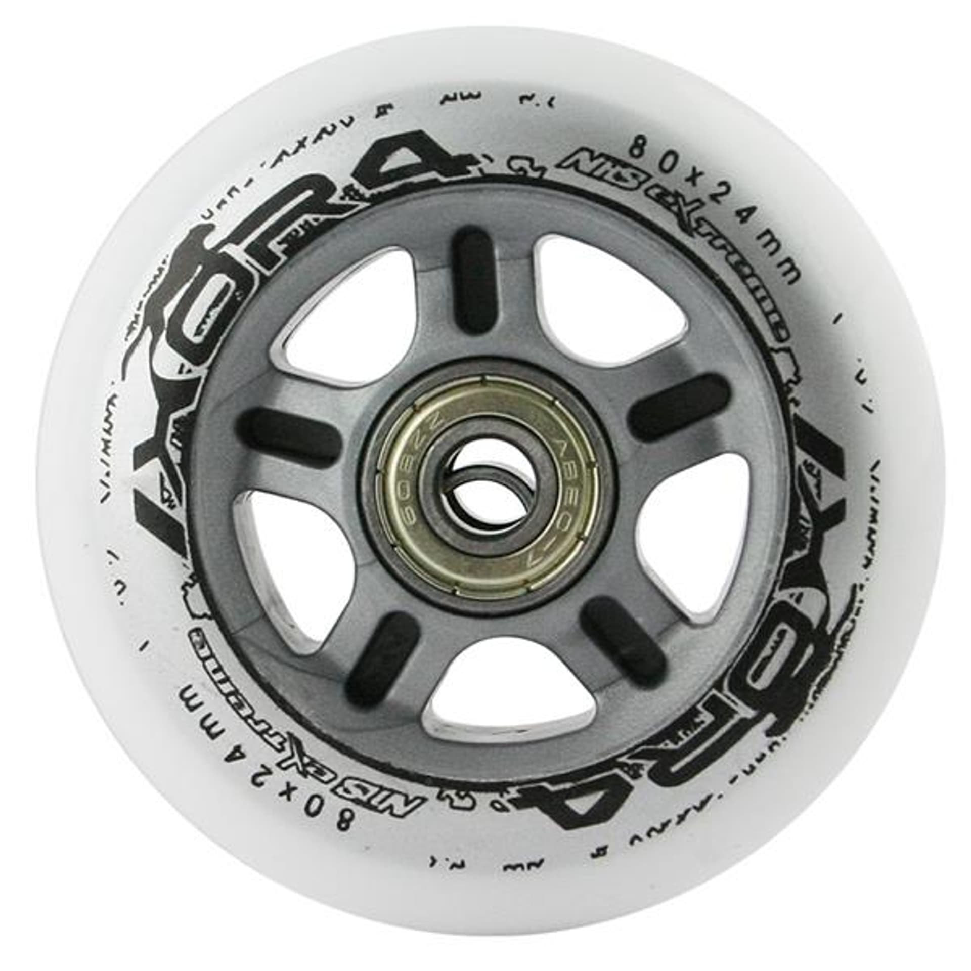 

PU 80x24 82A BIAŁE (4 szt.) + ABEC-7 (8 szt.) ZESTAW NILS EXTREME, 8 szt.) zestaw nils extrem