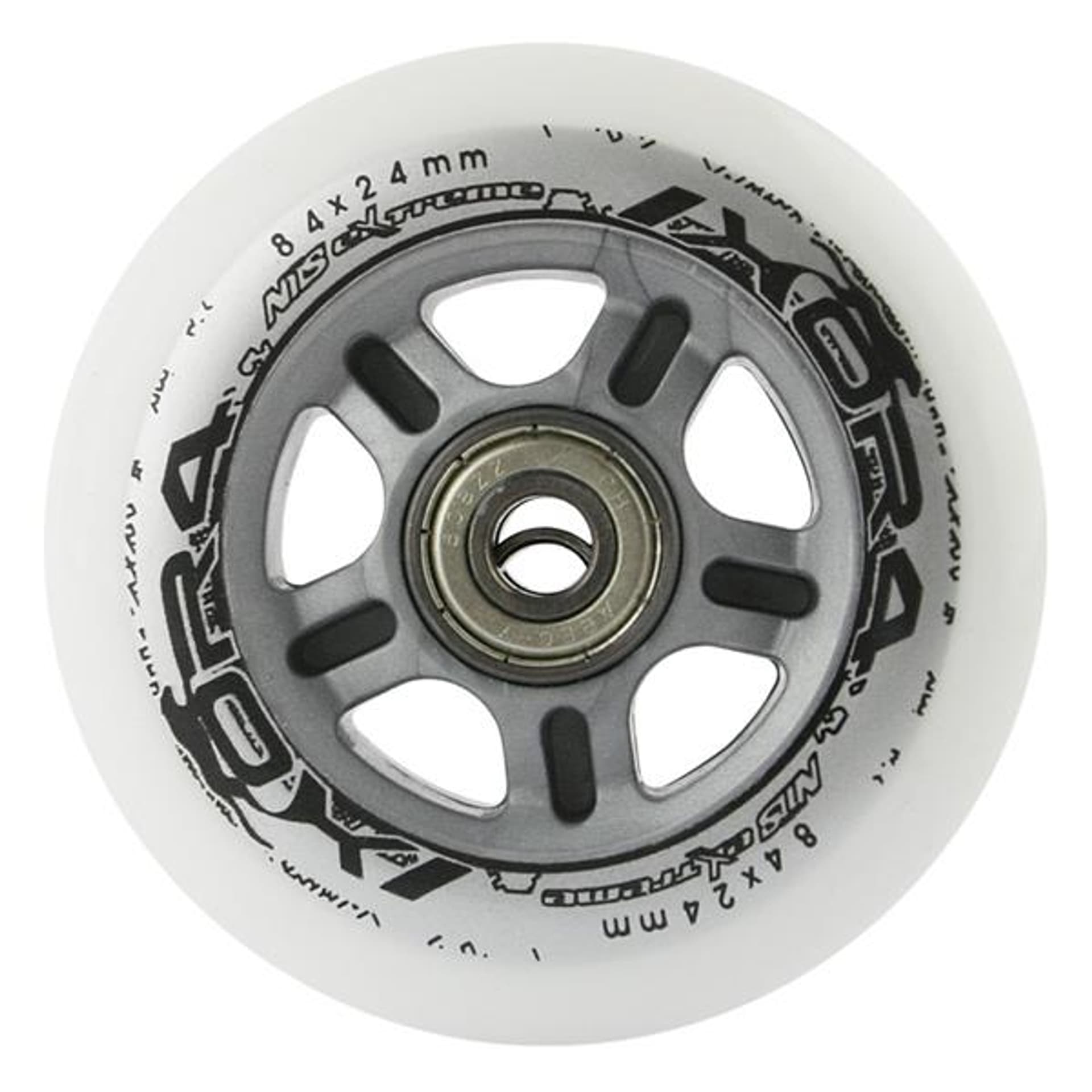 

PU 84x24 82A BIAŁE (4 szt.) + ABEC-7 CHROME (8 szt.) ZESTAW NILS EXTREME, 8 szt.) zestaw nils extrem