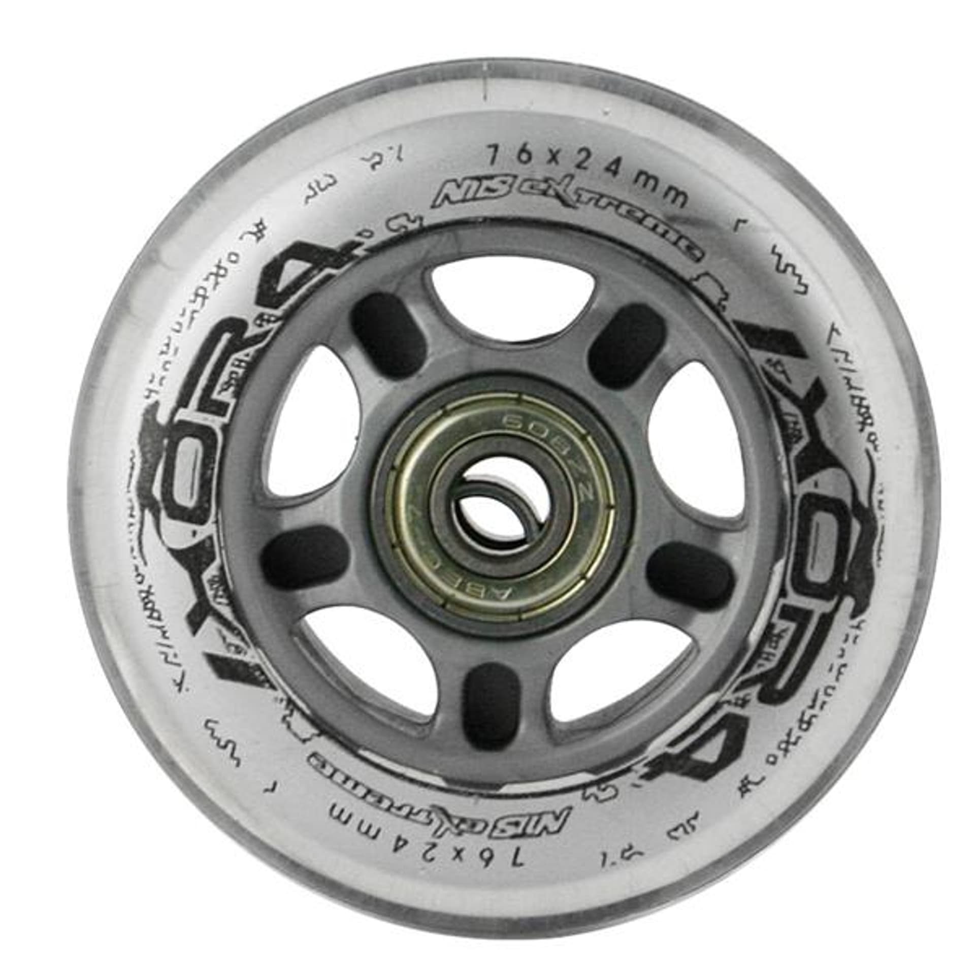 

PU 76x24 82A PRZEZROCZYSTE (4 szt.) + ABEC-7 (8 szt.) ZESTAW NILS EXTREME, 8 szt.) zestaw nils extrem