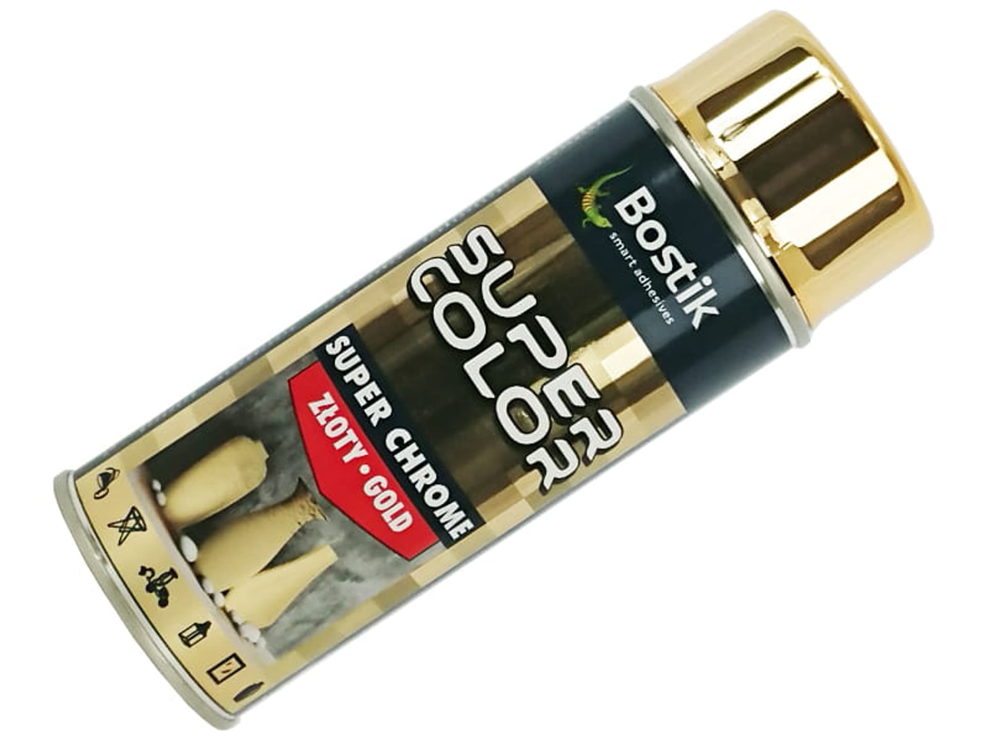 

Farba w sprayu Super Chrome Efekt lustra (złoty)