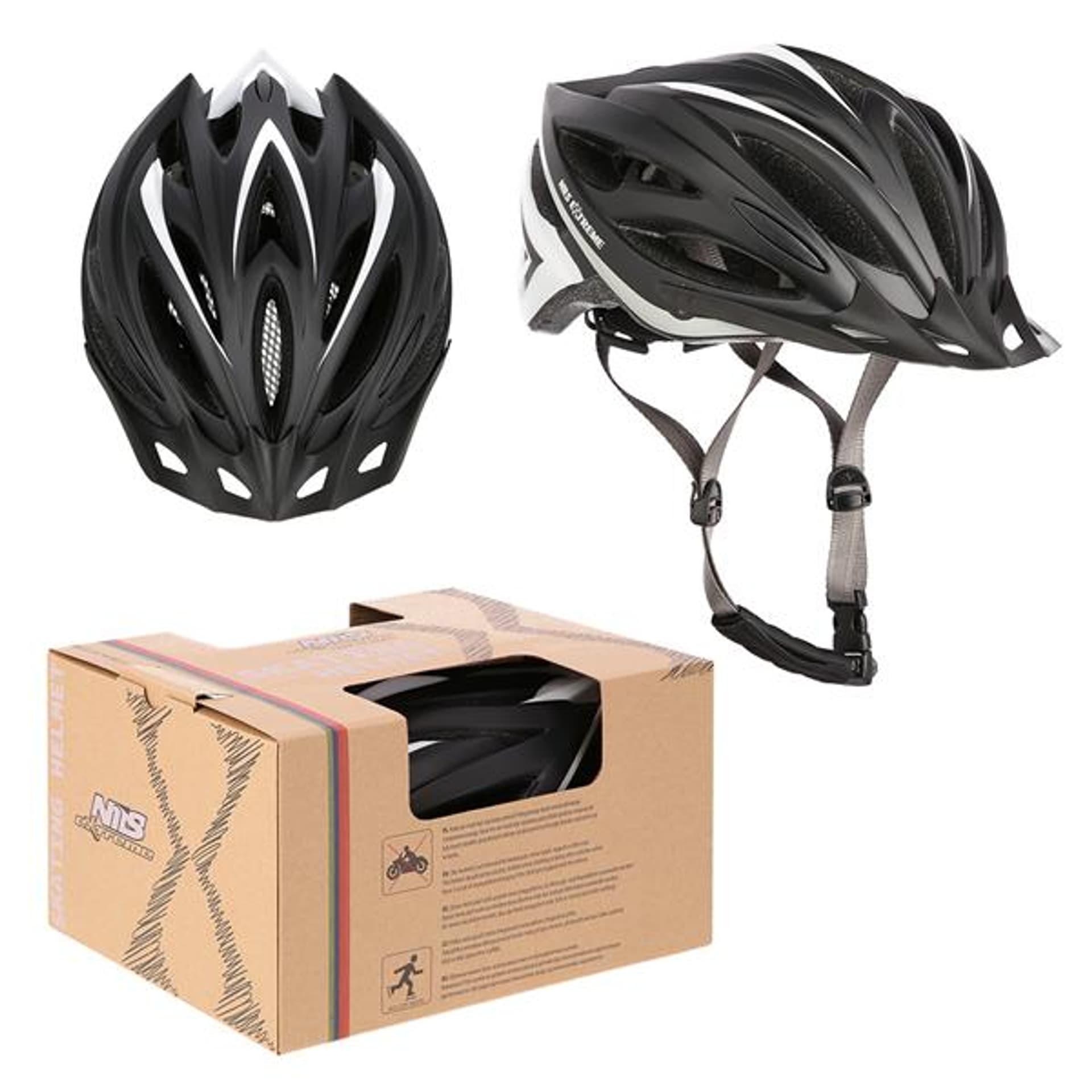 

MTW202 CZARNO-BIAŁY ROZM. M (53-58CM) KASK NILS EXTREME, 53-58cm) kask nils extrem