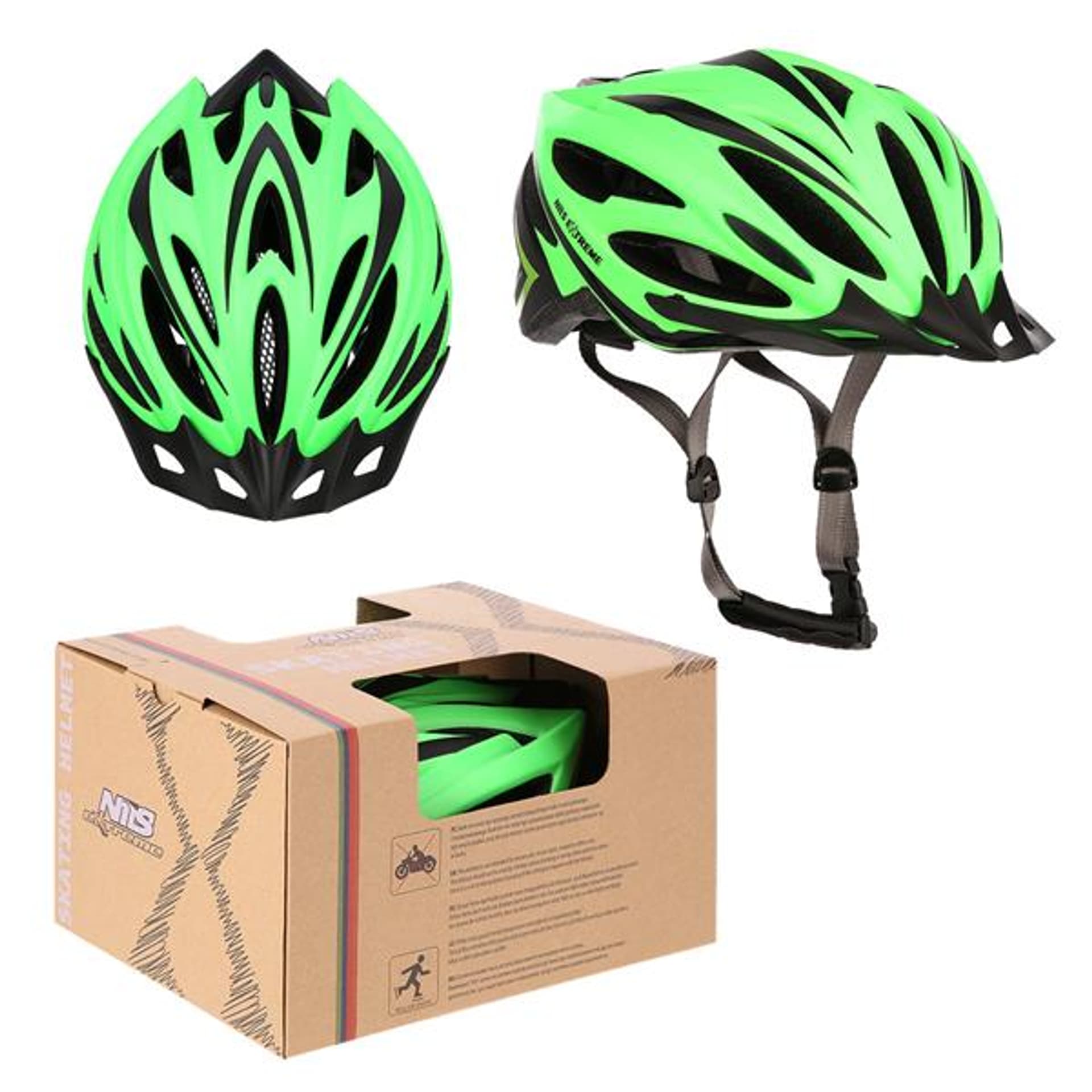 

MTW202 ZIELONO-CZARNY ROZM. M (53-58CM) KASK NILS EXTREME, 53-58cm) kask nils extrem