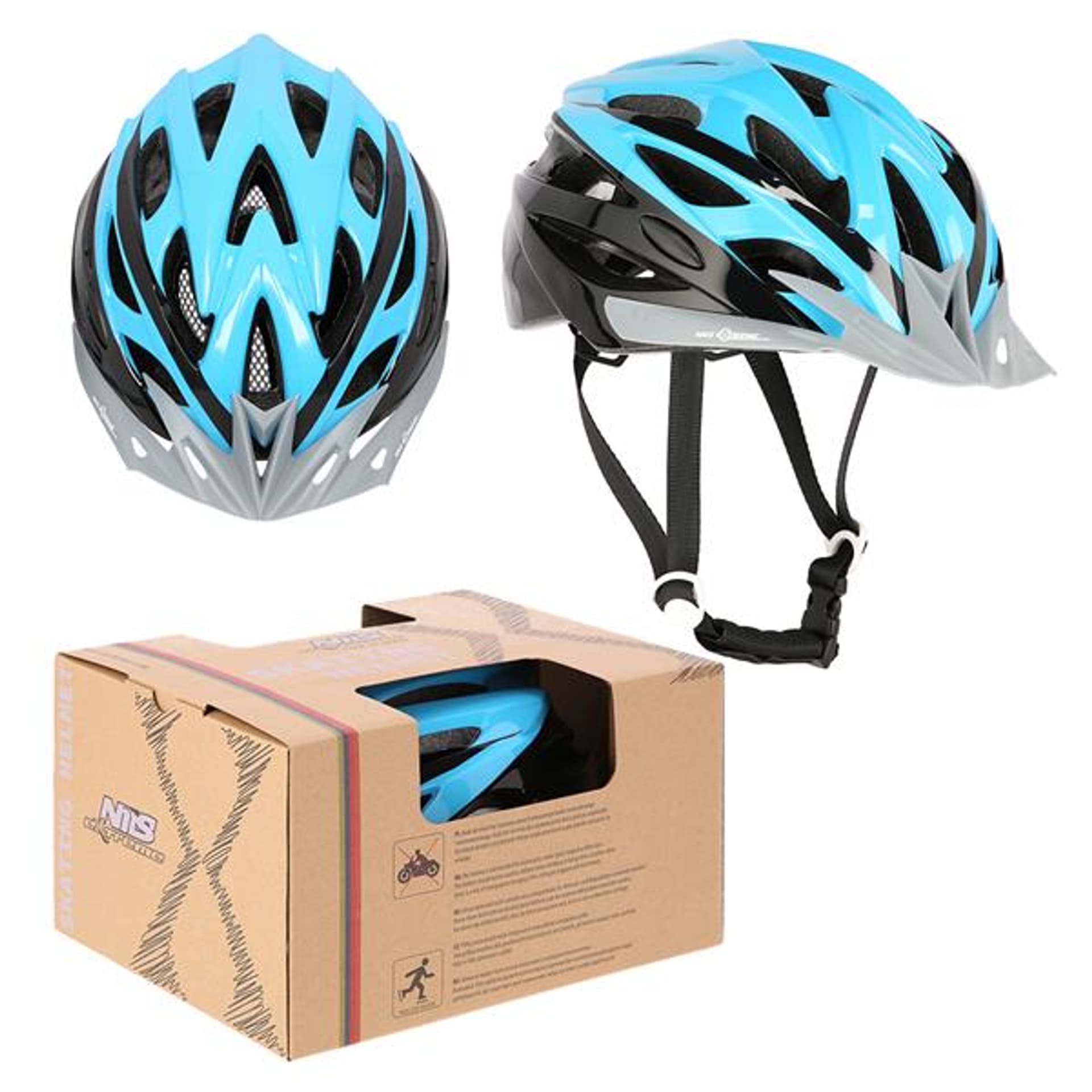 

MTW210 NIEBIESKO-CZARNY ROZM. S (50-58CM) KASK NILS EXTREME, 50-58cm) kask nils extrem