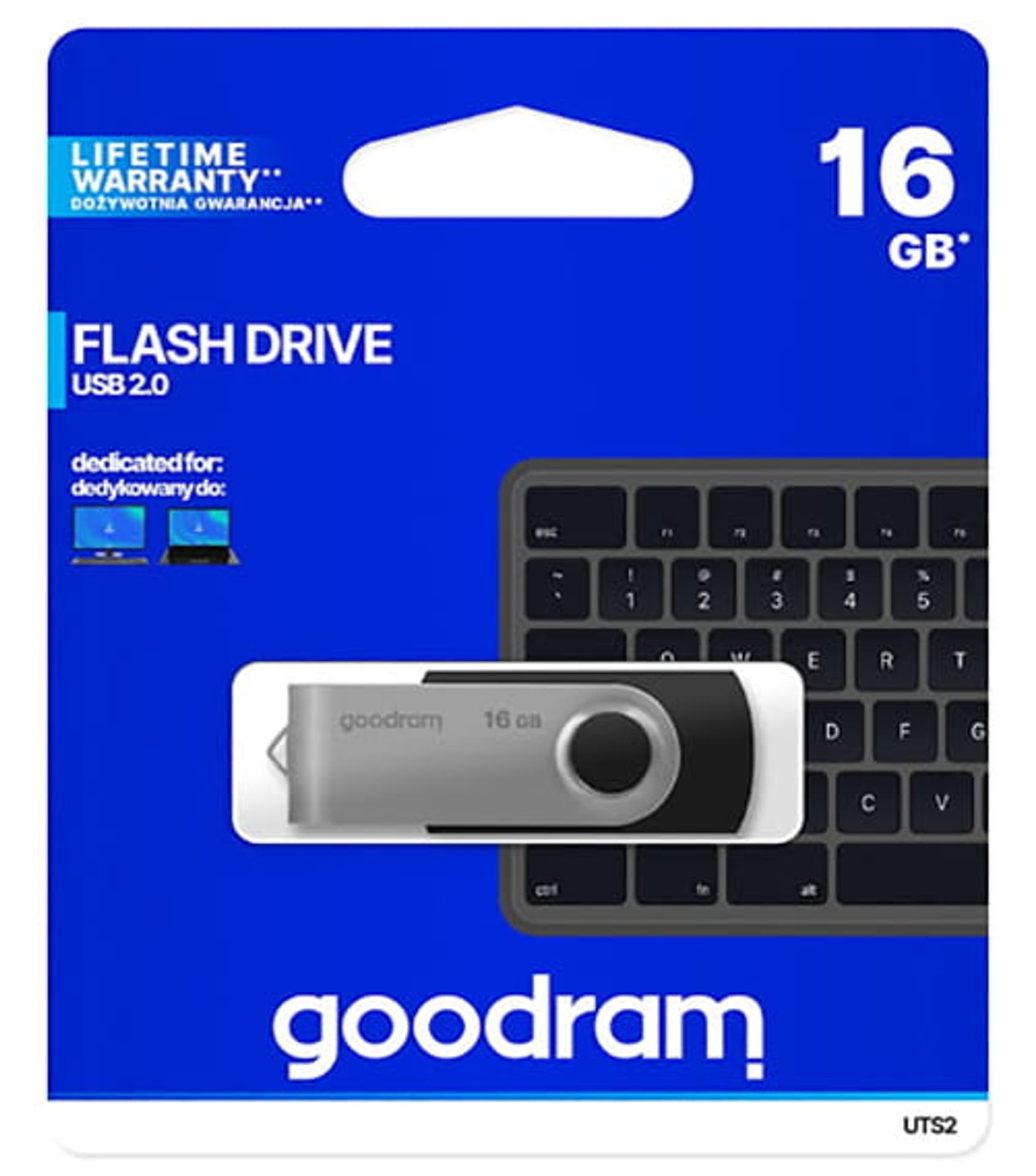 

Pendrive 16gb Goodram UTS2 usb 2.0 UTS2-0160K0R11