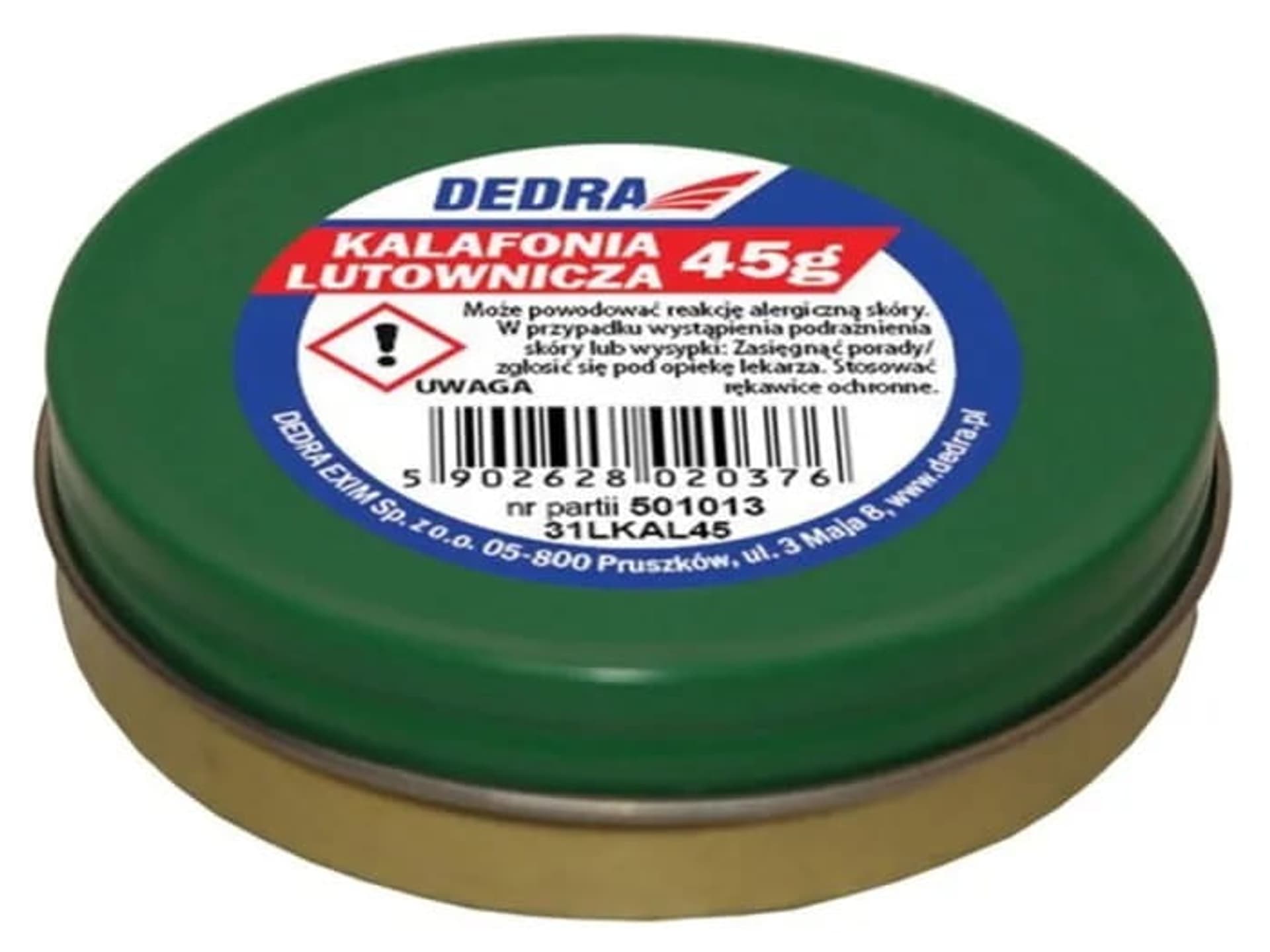 

Kalafonia lutownicza 45g Dedra 31LKAL45