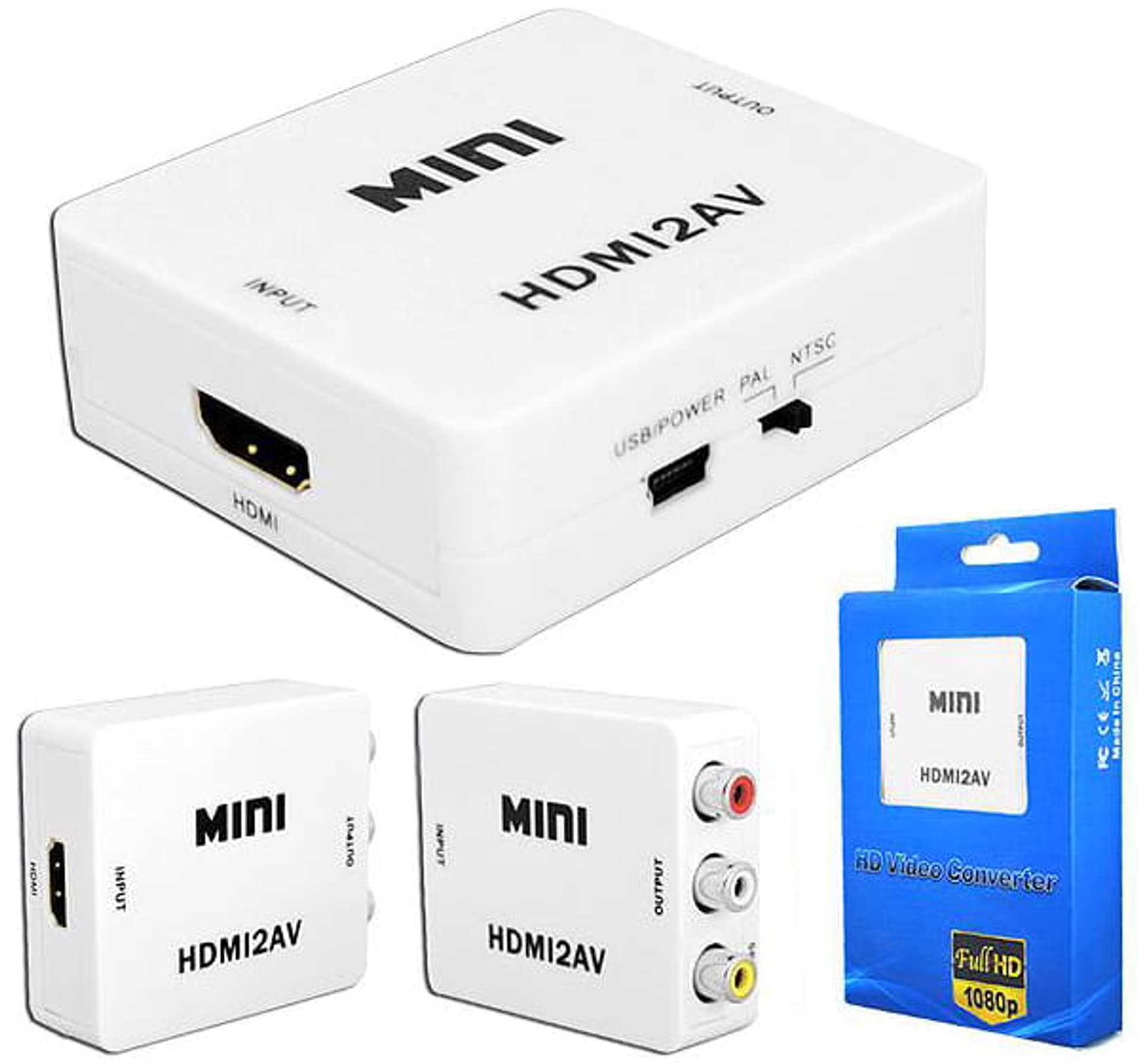 

Konwerter HDMI na 3 x RCA chinch Przejściówka AV