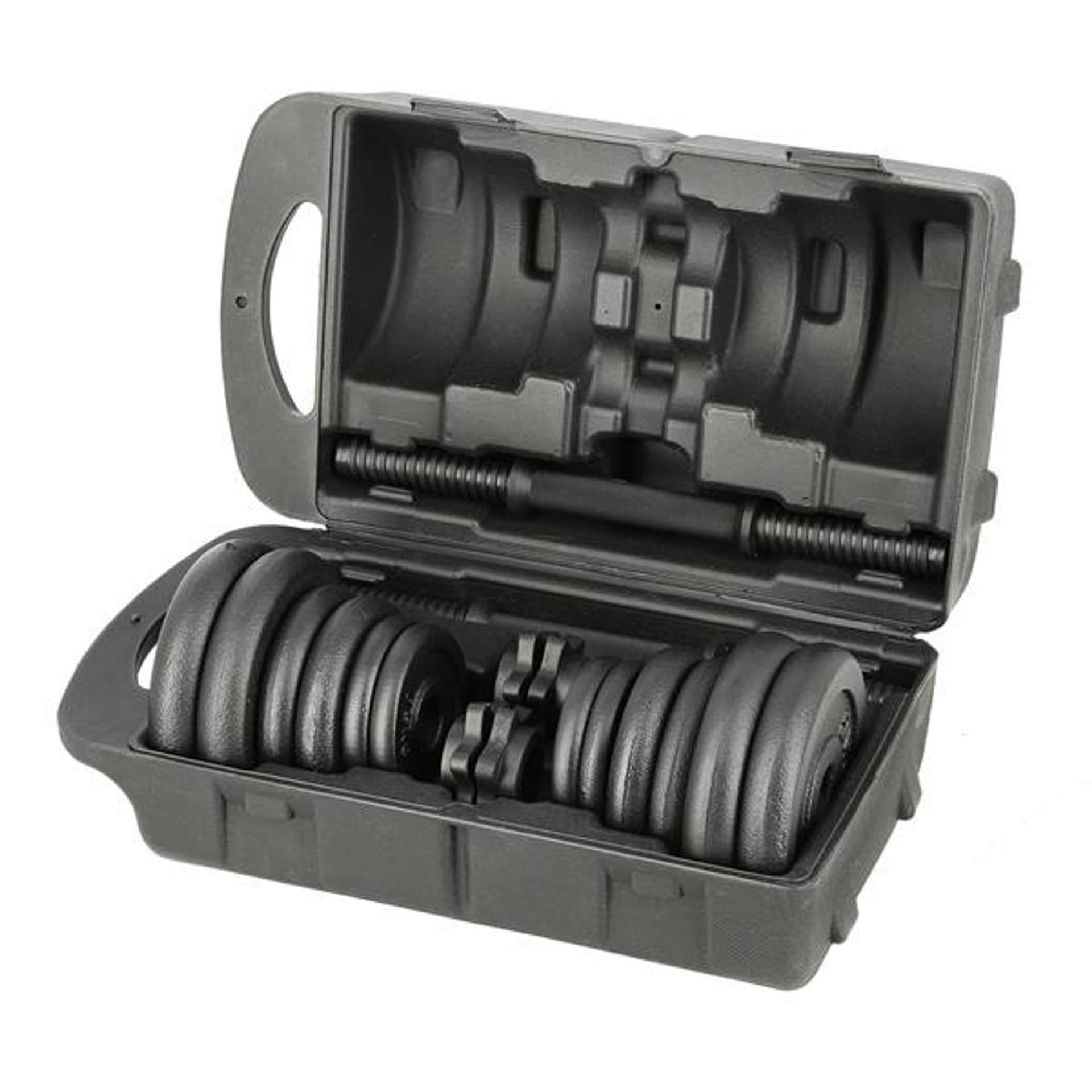 

STO20 BLACK 2 x 9 KG SZTANGIELKI W WALIZCE ONE FITNESS