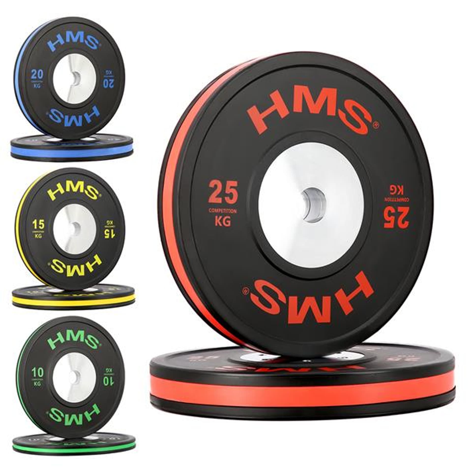 

BTBR SET (8 SZT) ZESTAW TALERZY OLIMPIJSKICH BUMPER HMS, 8 szt) zestaw talerzy olimpijskich bumper hm
