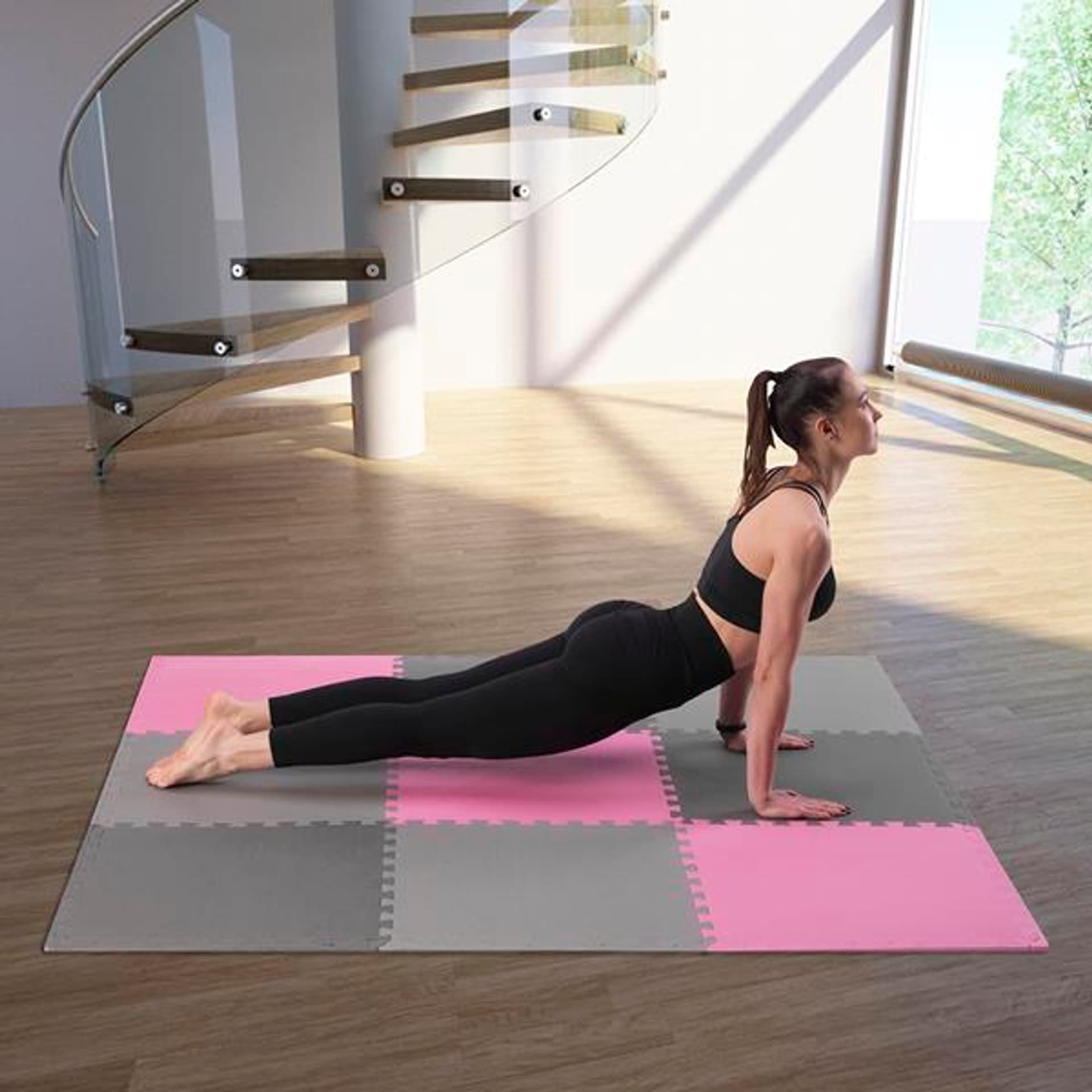 

MP10 MATA PUZZLE MULTIPACK PINK-GREY 9 ELEMENTÓW 10MM ONE FITNESS