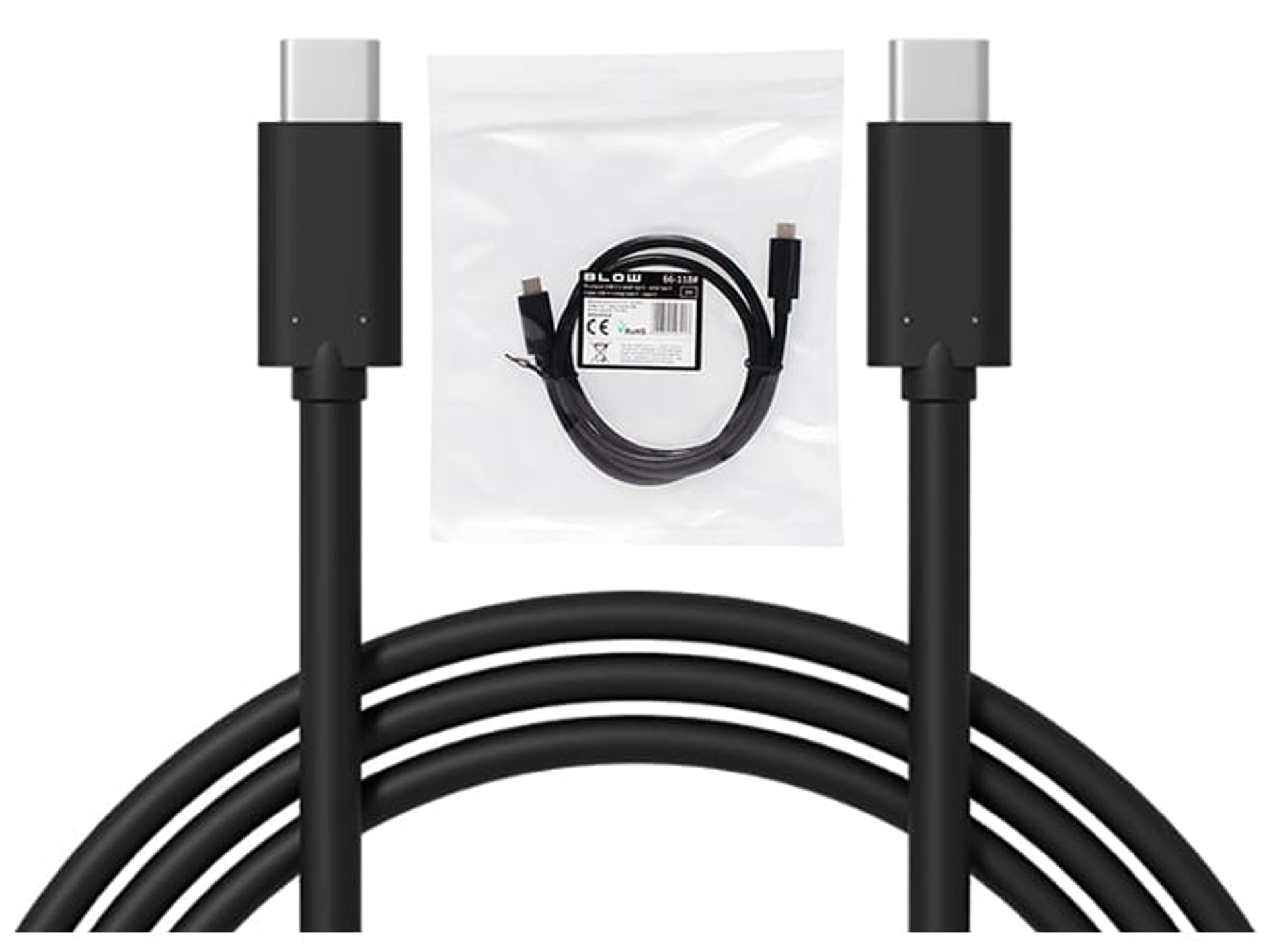 

Kabel USB 3.1 Typ-C na Typ-C Blow czarny 1m