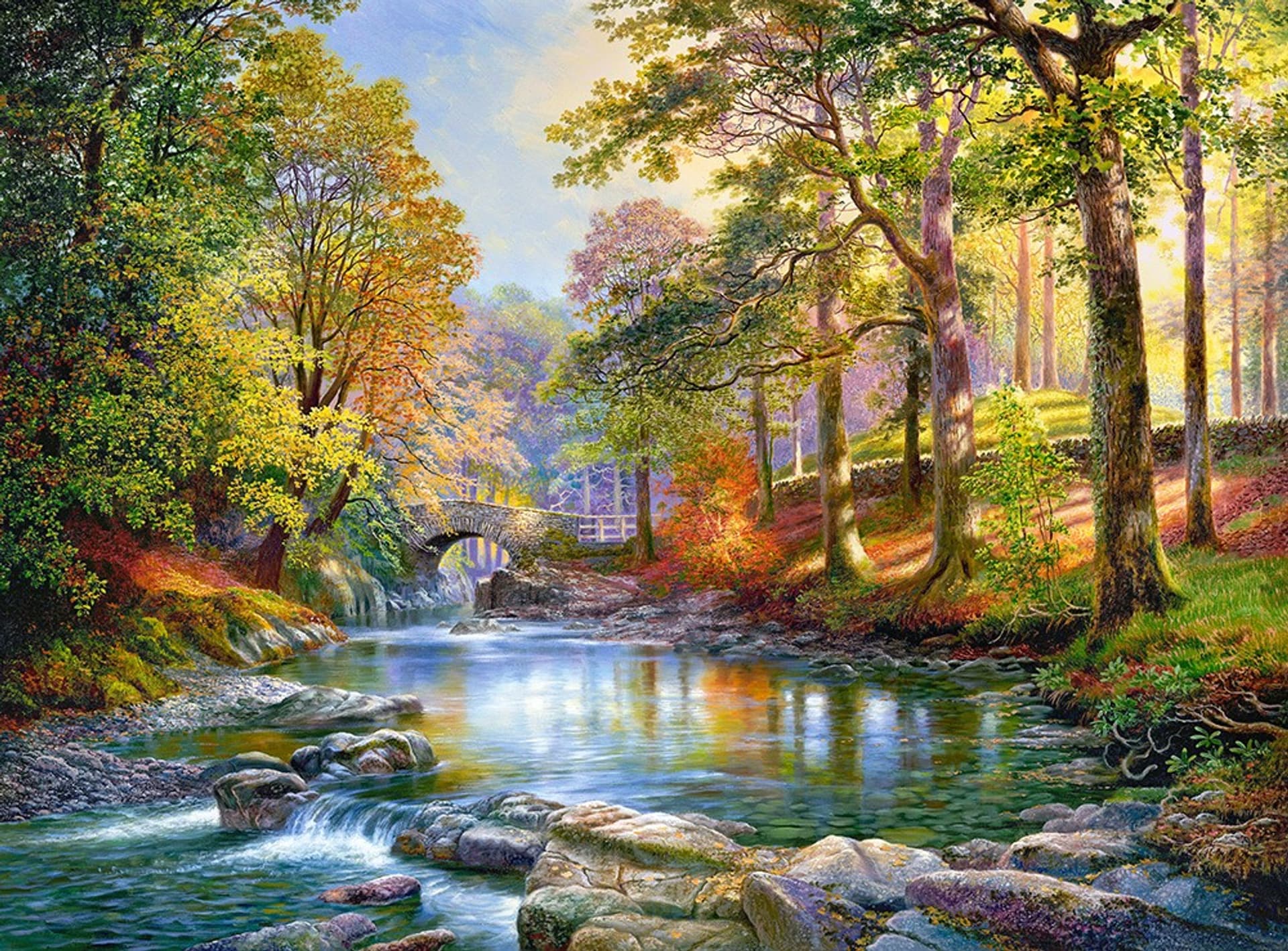 

Puzzle 3000 elementów Wzdłuż rzeki