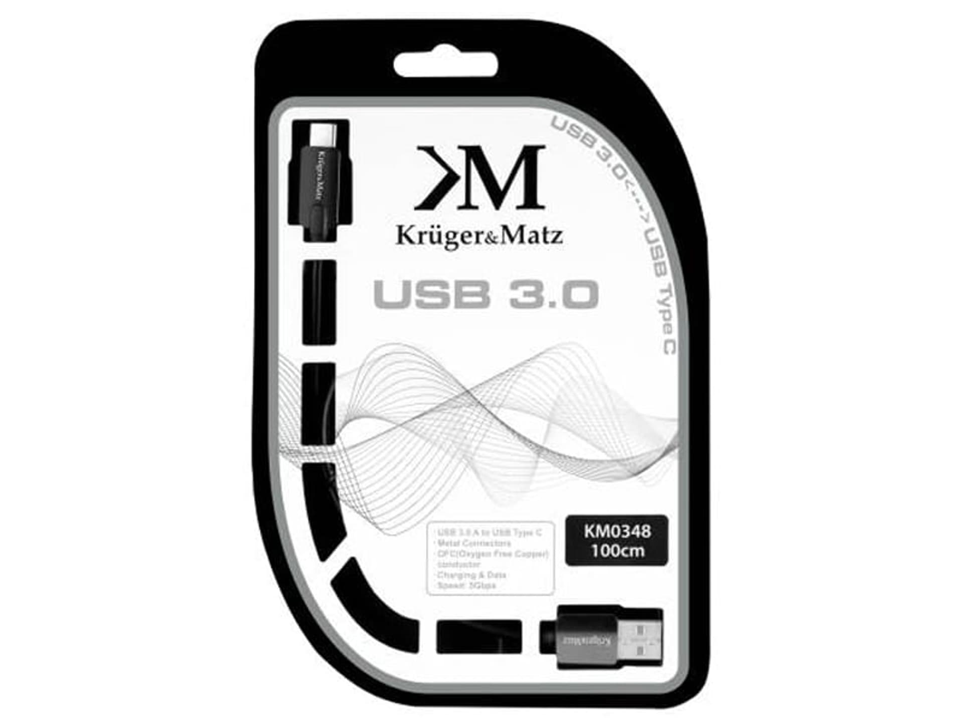 

Kabel USB 3.0 typ C 1m Kruger&Matz