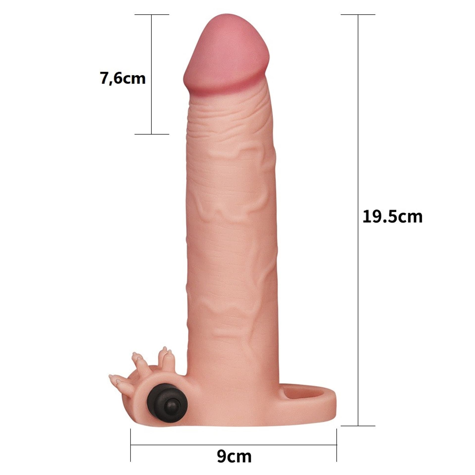 

Nakładka Pleasure X-Tender z wibracjami +7,6cm Lovetoy